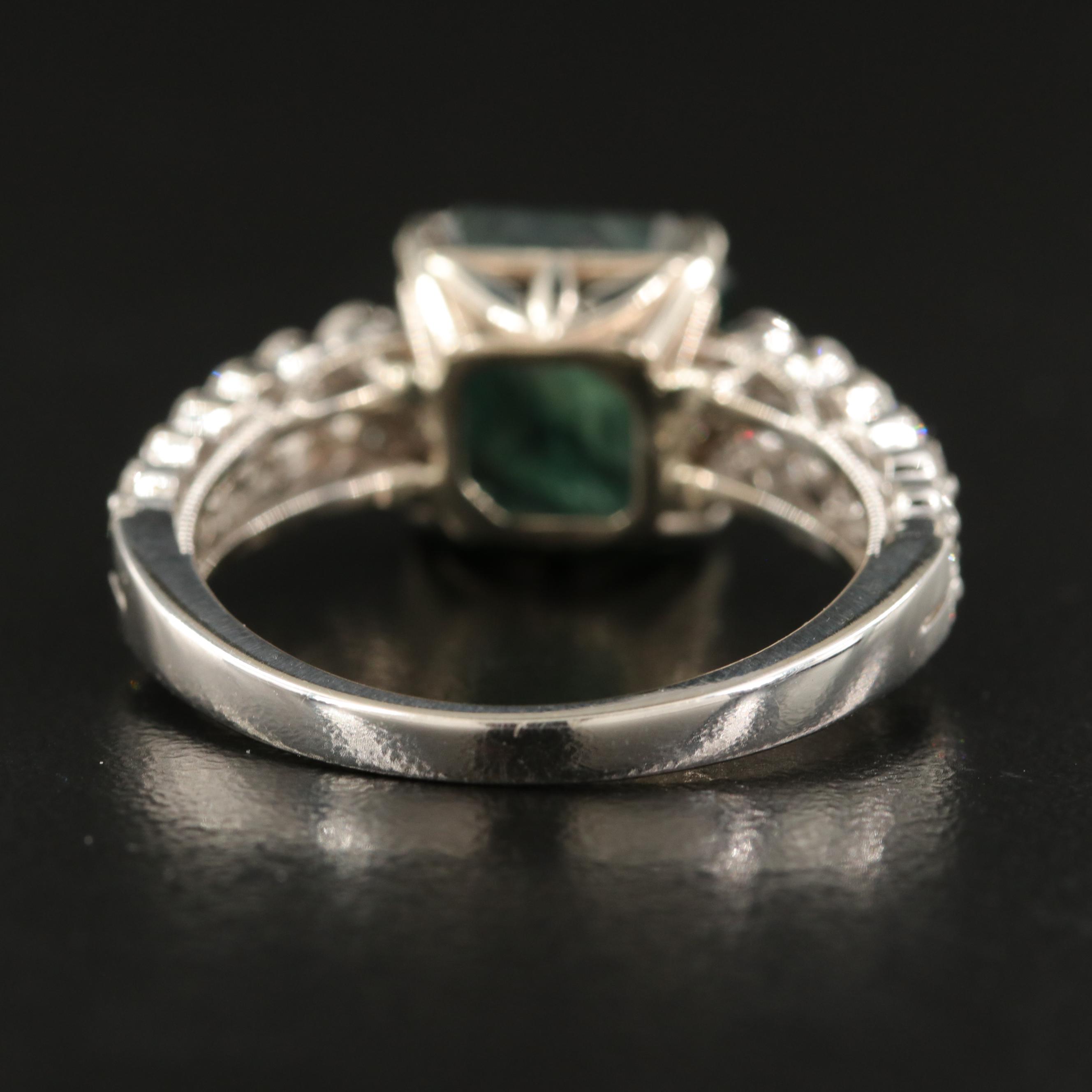 14K 4.83 CT Sapphire and Diamond Ring