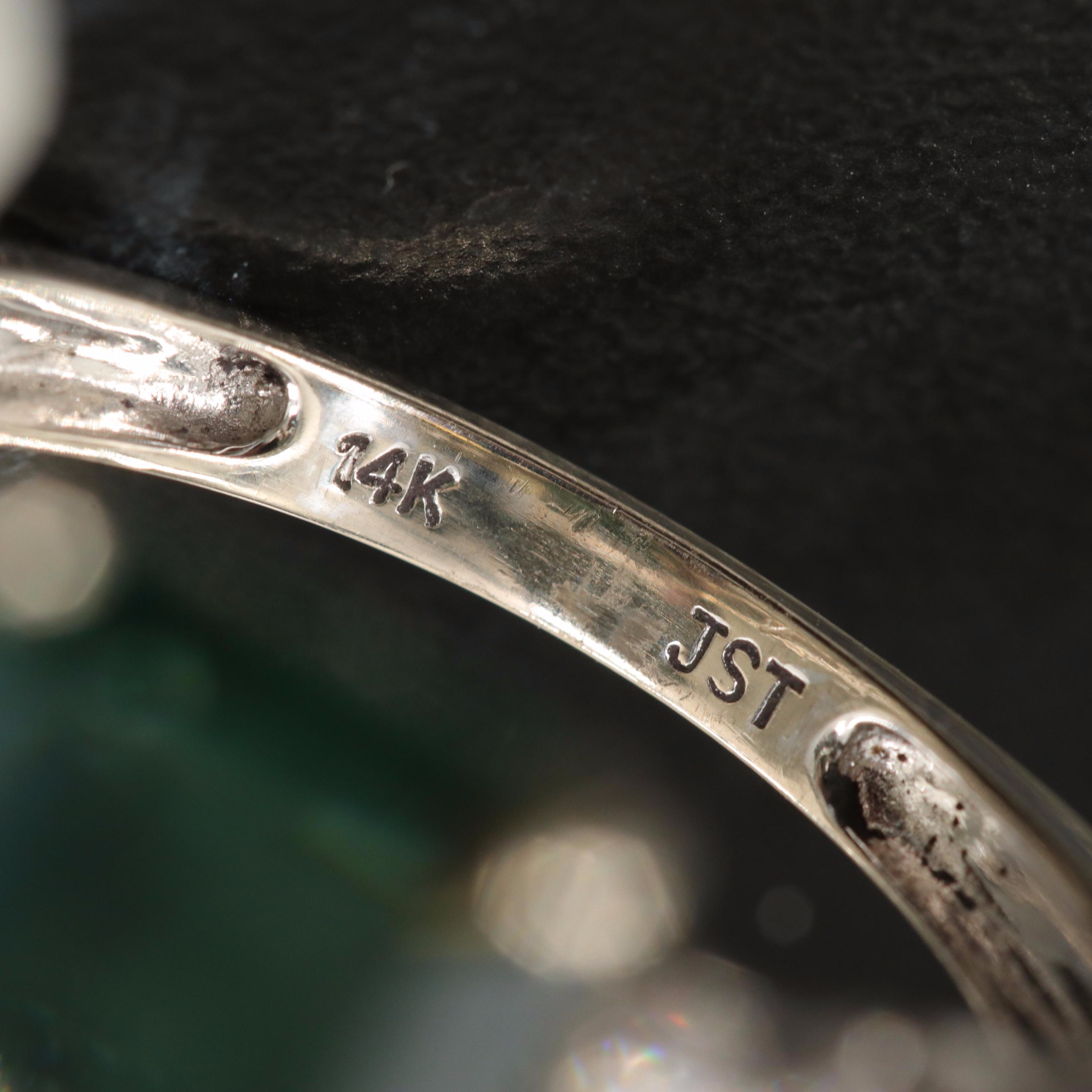 14K 4.83 CT Sapphire and Diamond Ring