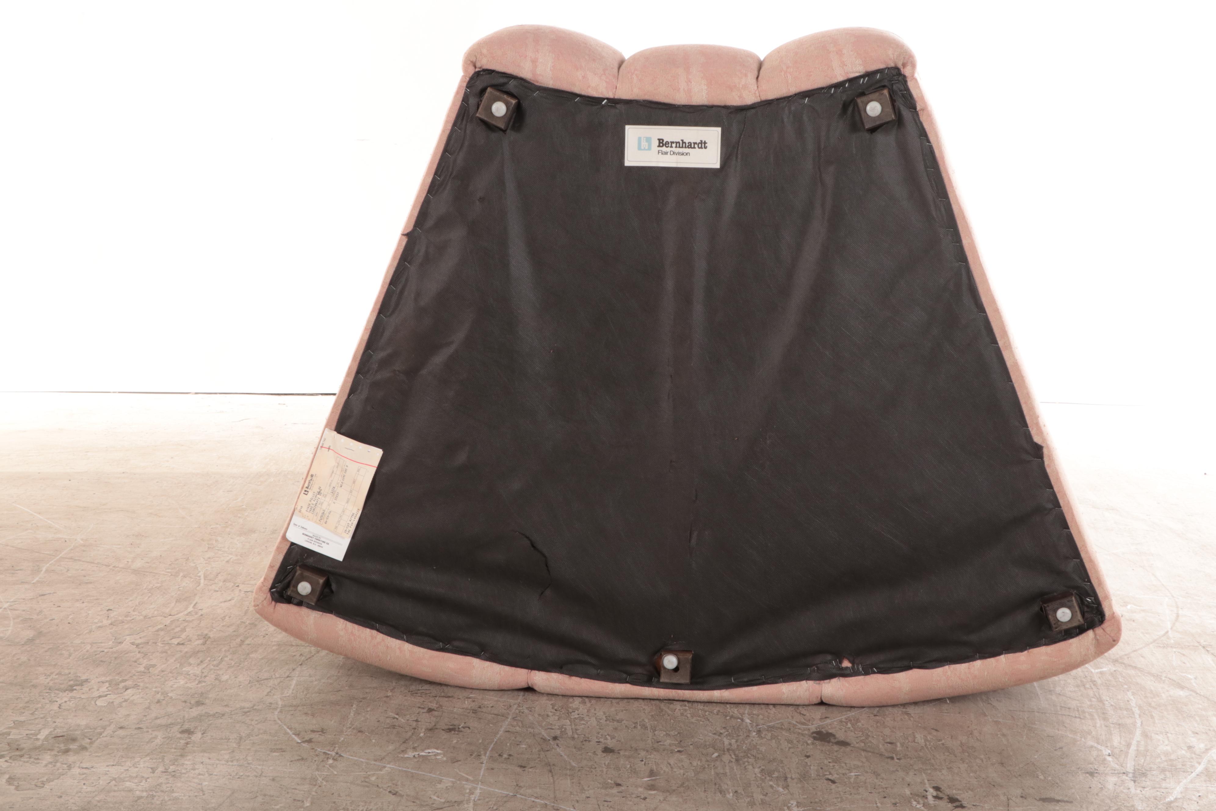 Bernhardt Flair Division Serpentine Sectional after Milo Baughman and Tables