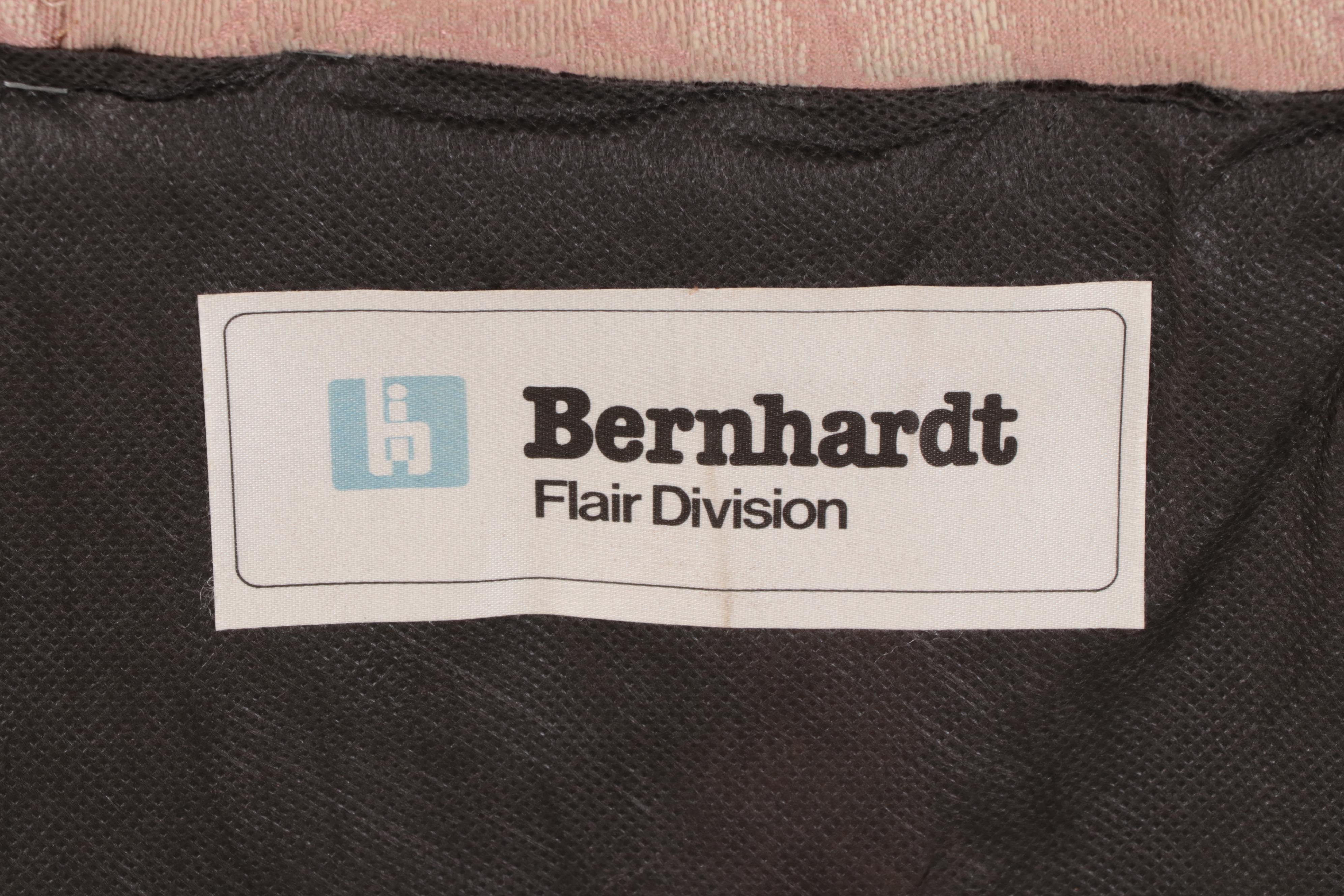 Bernhardt Flair Division Serpentine Sectional after Milo Baughman and Tables