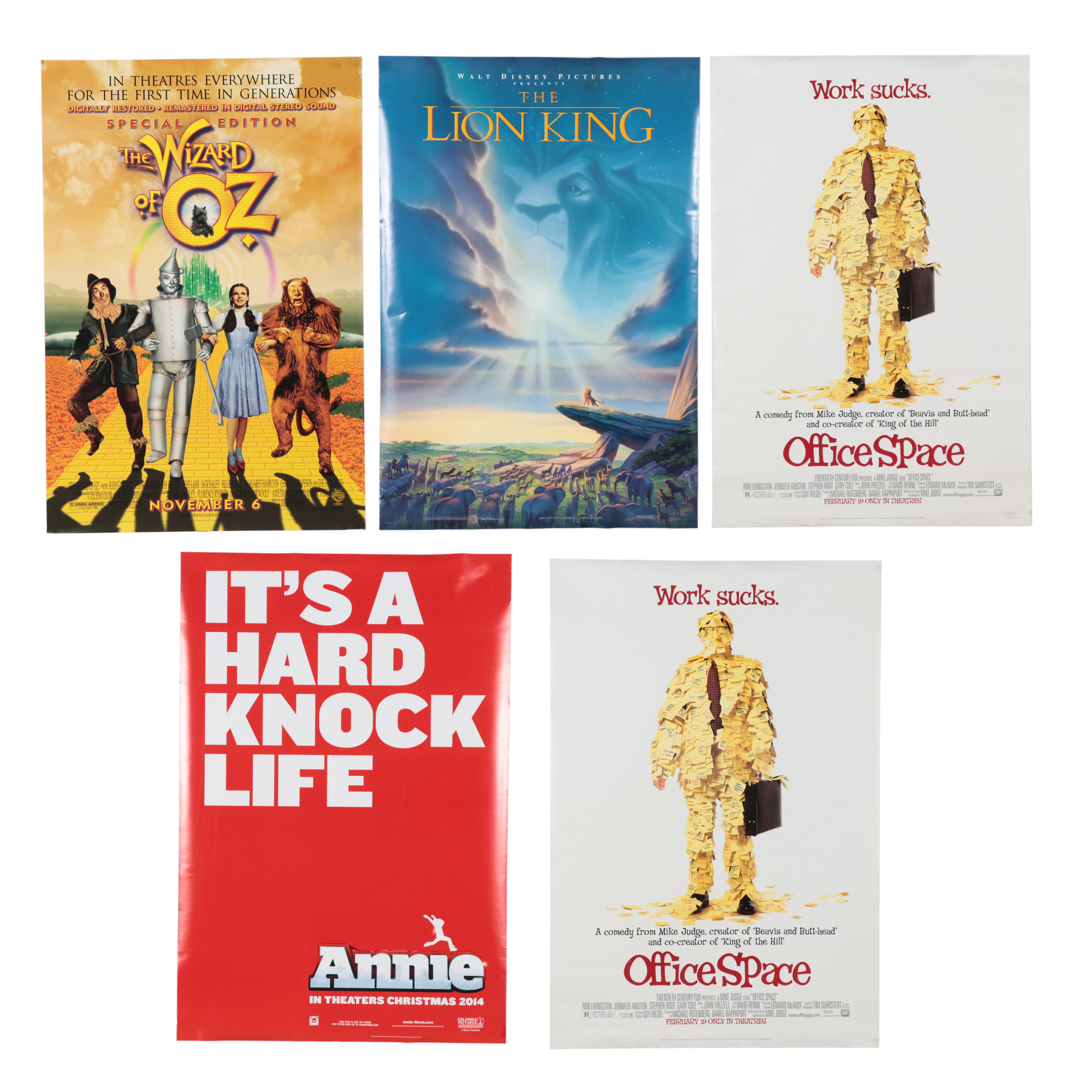 "The Wizard Of Oz," "Office Space," and More One Sheet Movie Posters