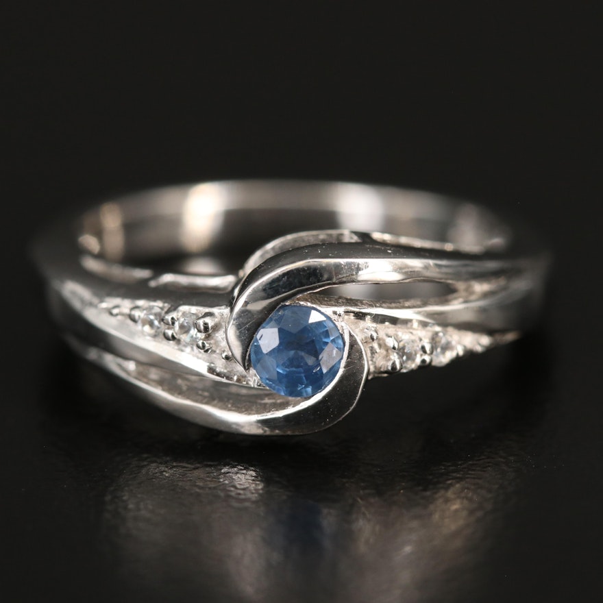 Sterling Silver Sapphire Ring