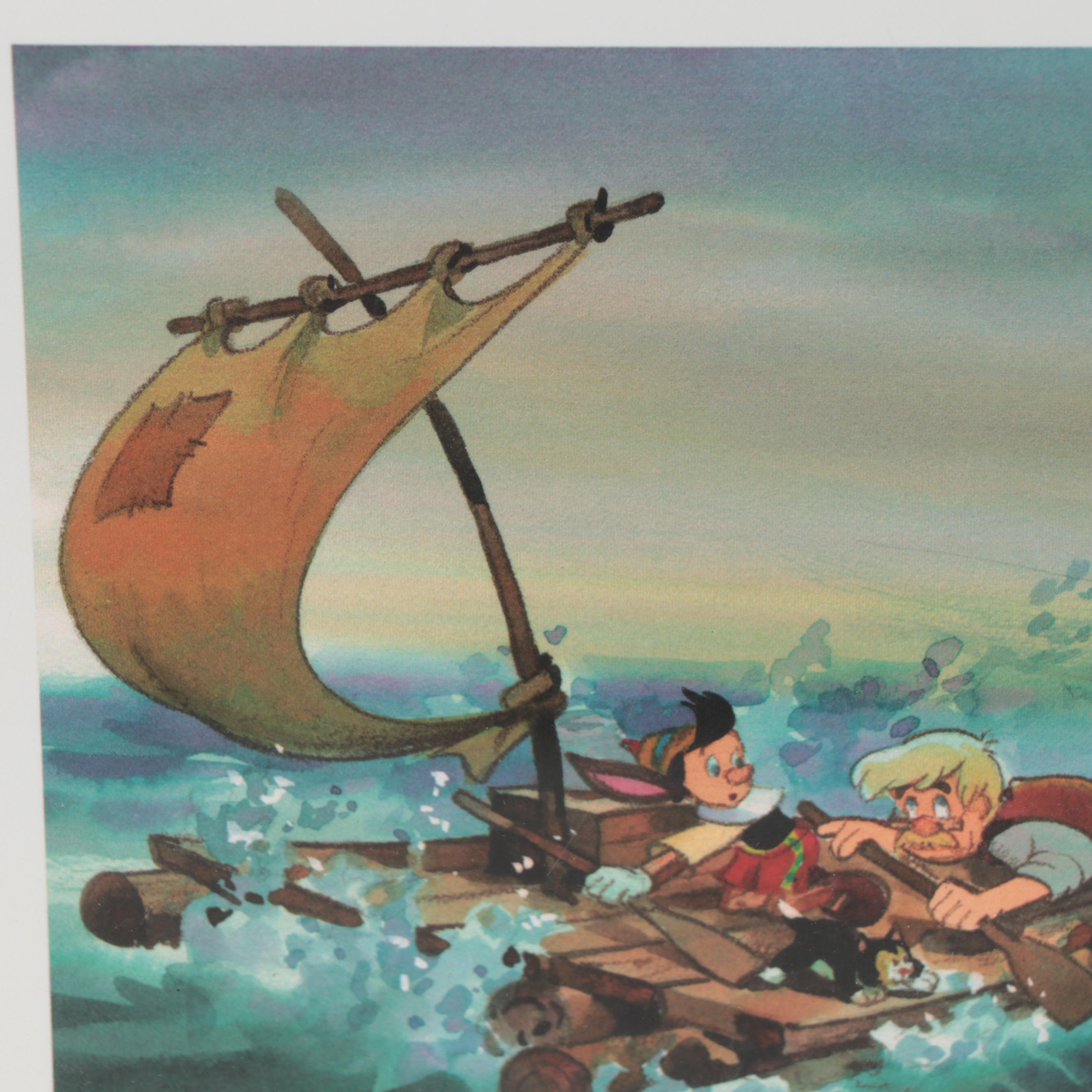 Gil DiCicco for Disney "Pinocchio" Giclée Triptych "A Wooden Boy!" 1999
