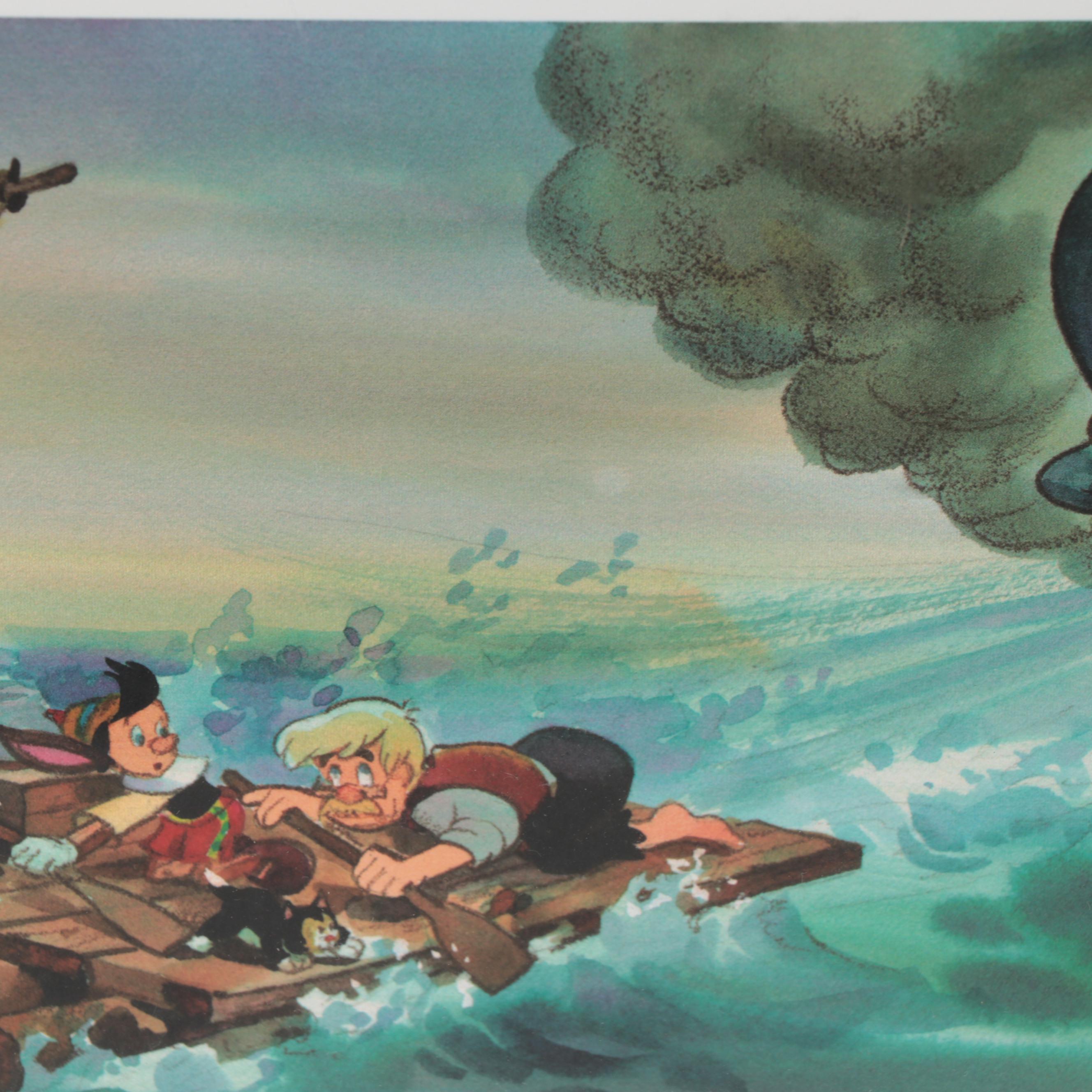 Gil DiCicco for Disney "Pinocchio" Giclée Triptych "A Wooden Boy!" 1999