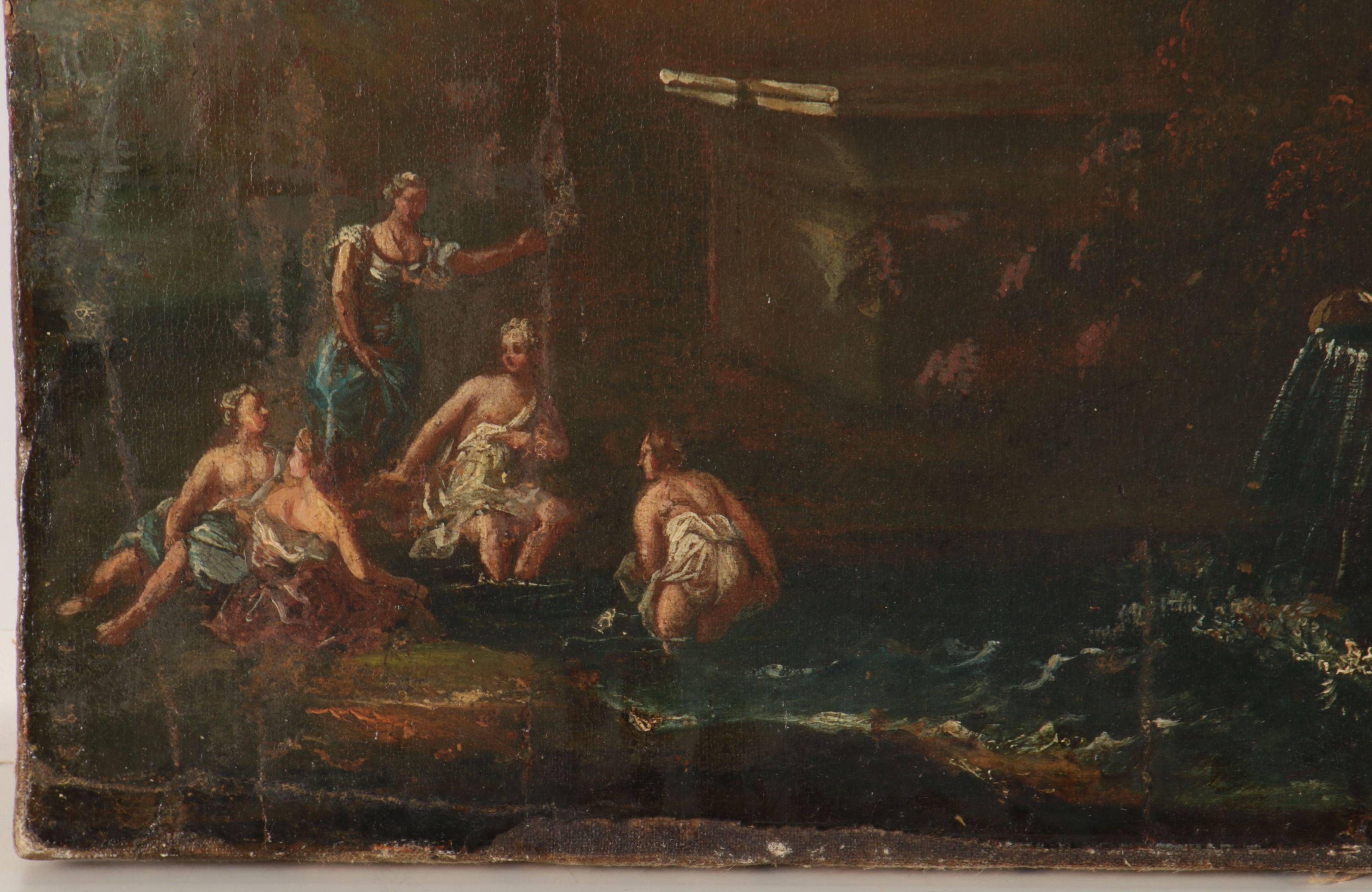 School of Nicolas Poussin Landscape Oil Painting, 17th Century