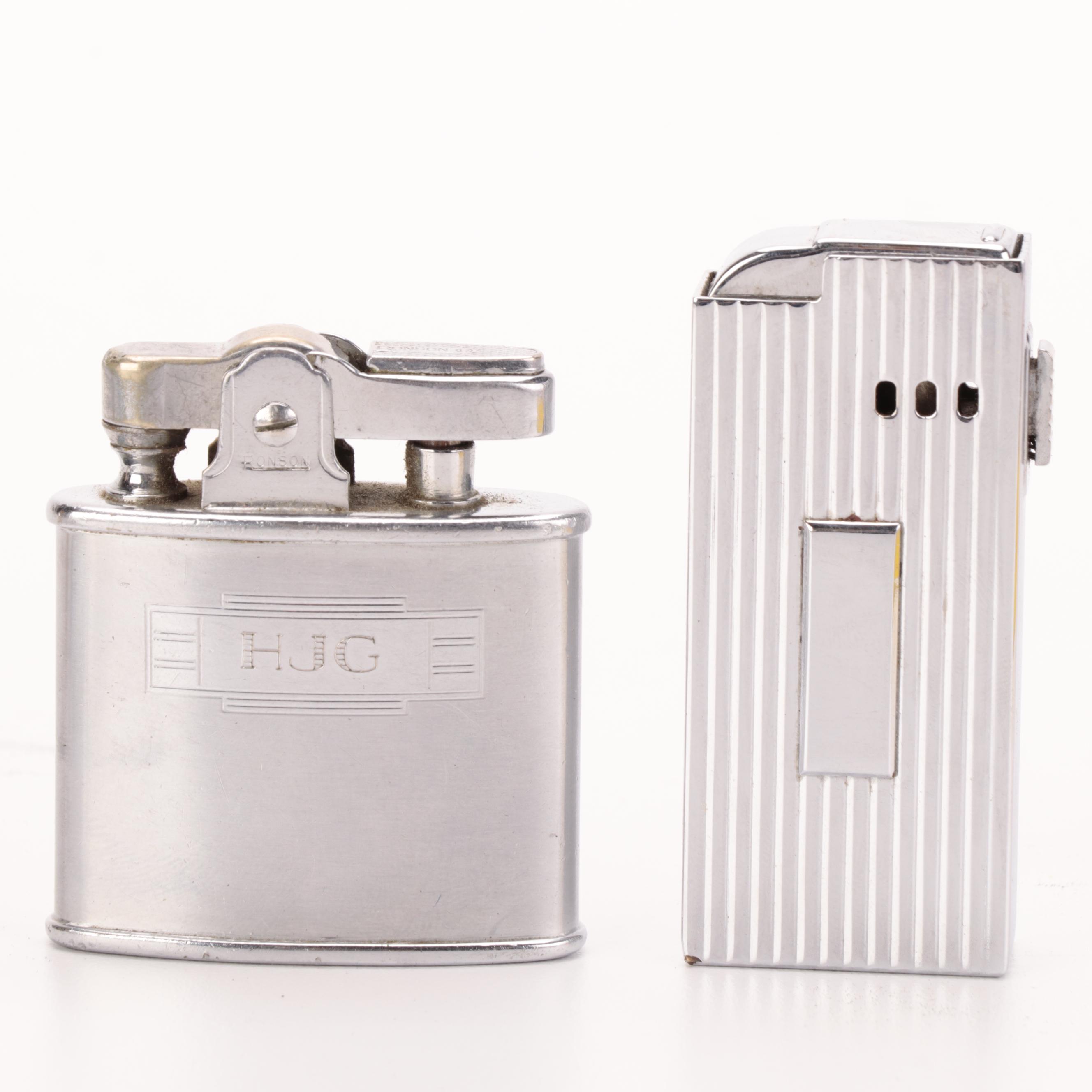 Zippo, A.S.R., Continental, and Ronson Cigarette Lighters