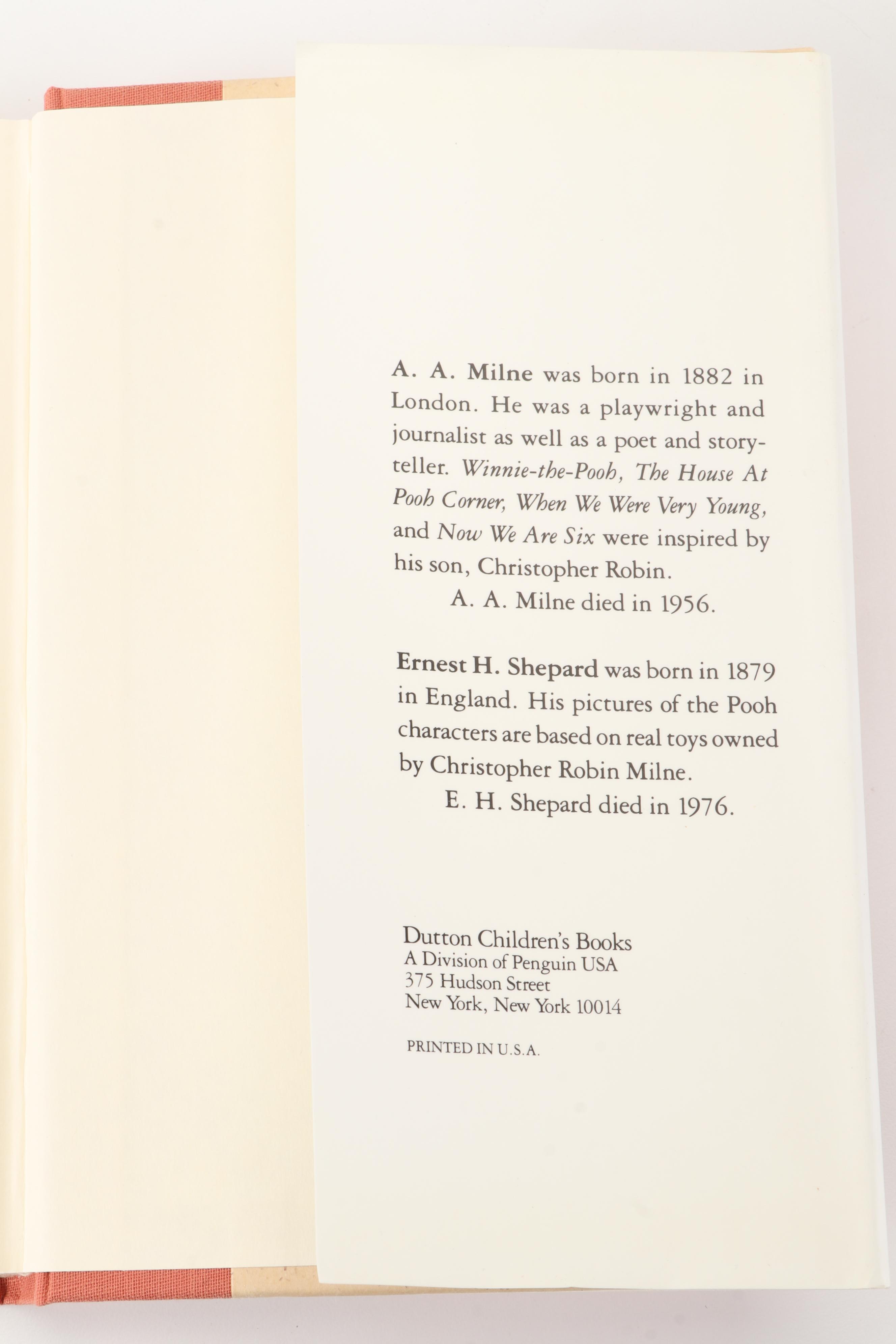 Illustrated "Winnie-the-Pooh" by A. A. Milne, 1988