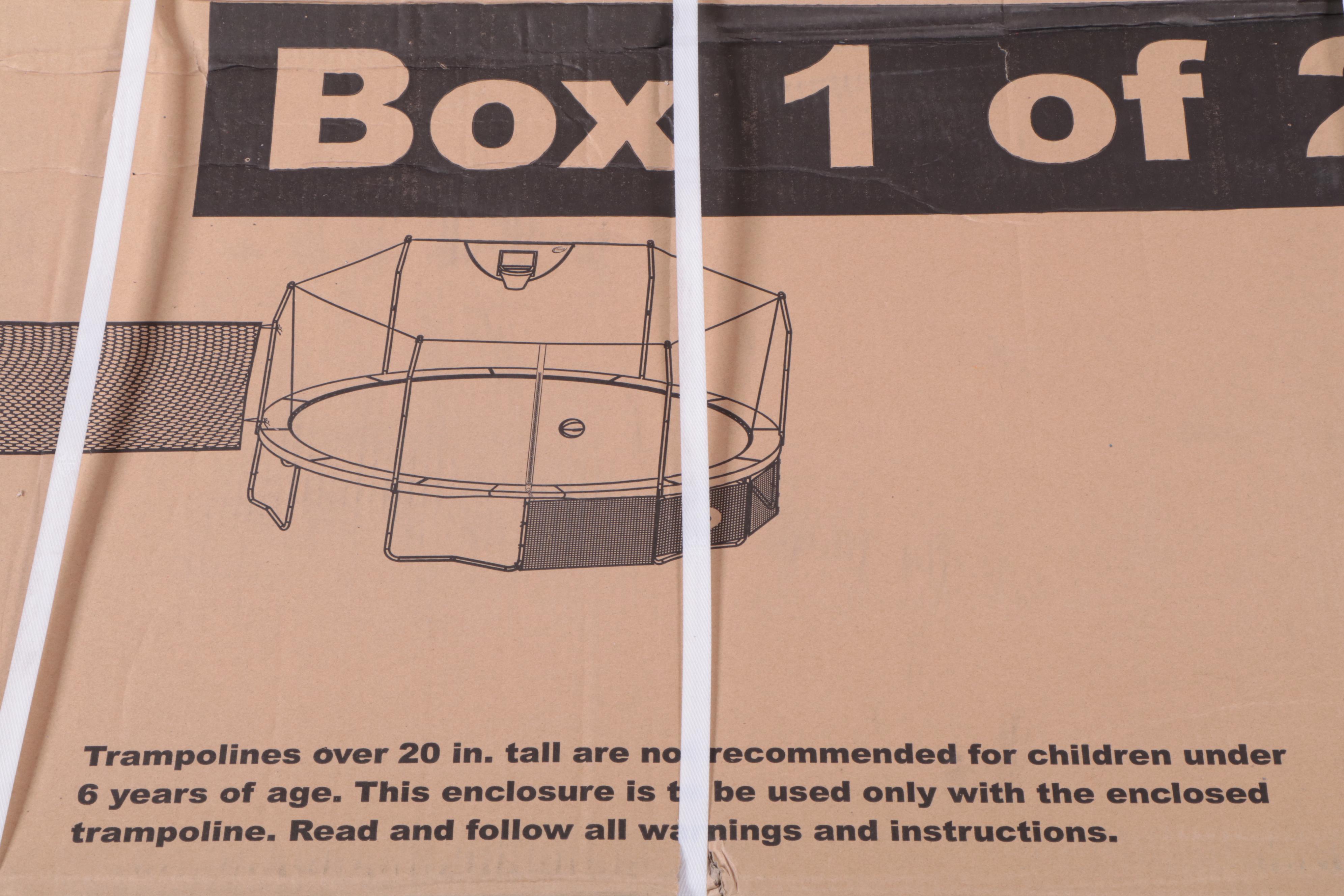 Skywalker Trampolines 16' Deluxe Round Sports Arena Trampoline with Enclosure