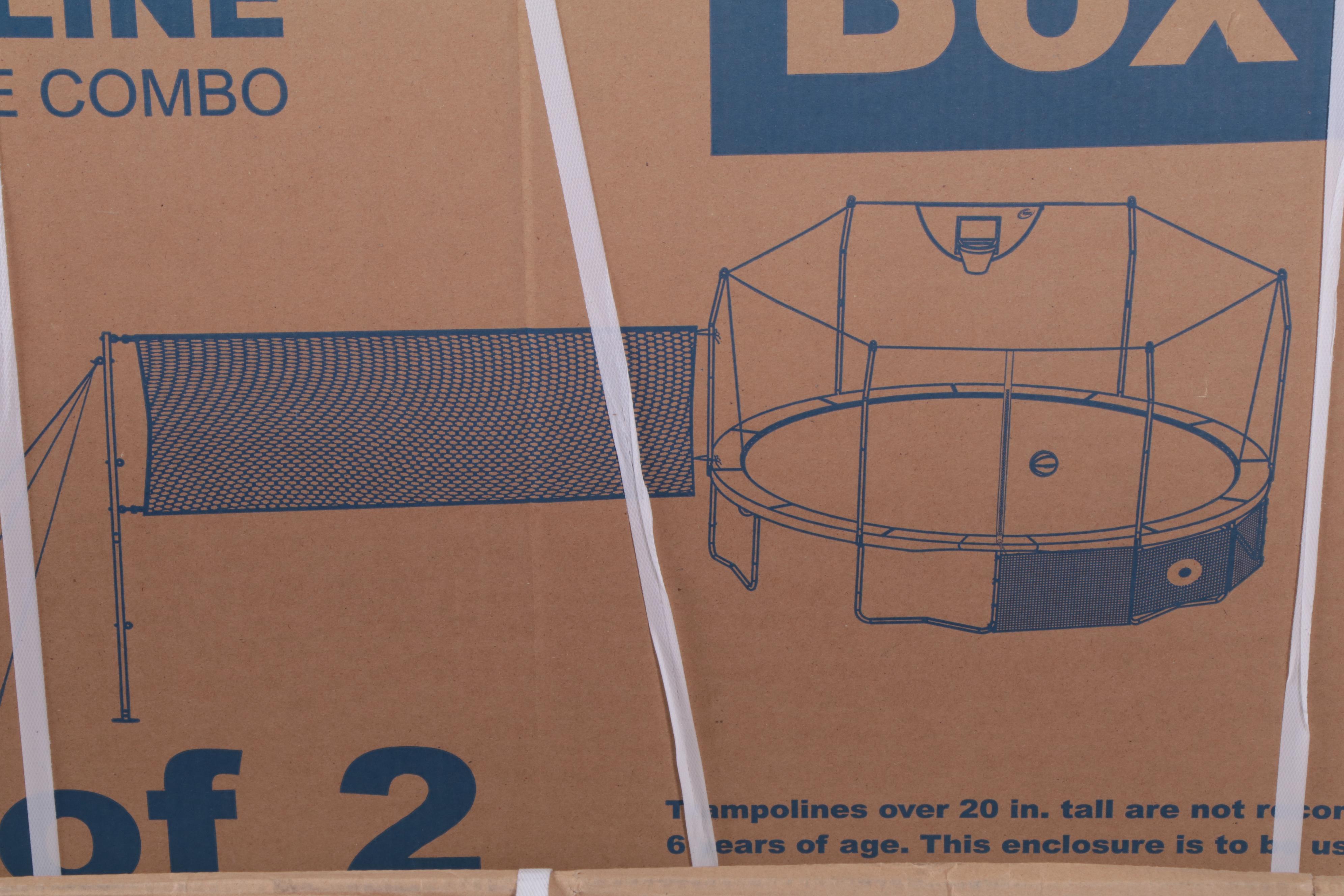 Skywalker Trampolines 16' Deluxe Round Sports Arena Trampoline with Enclosure