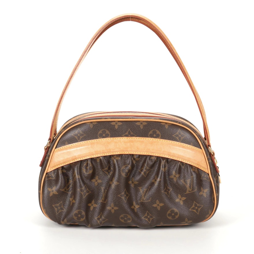 Louis Vuitton "Klara" Shoulder Bag In Monogram Canvas and Vachetta Leather