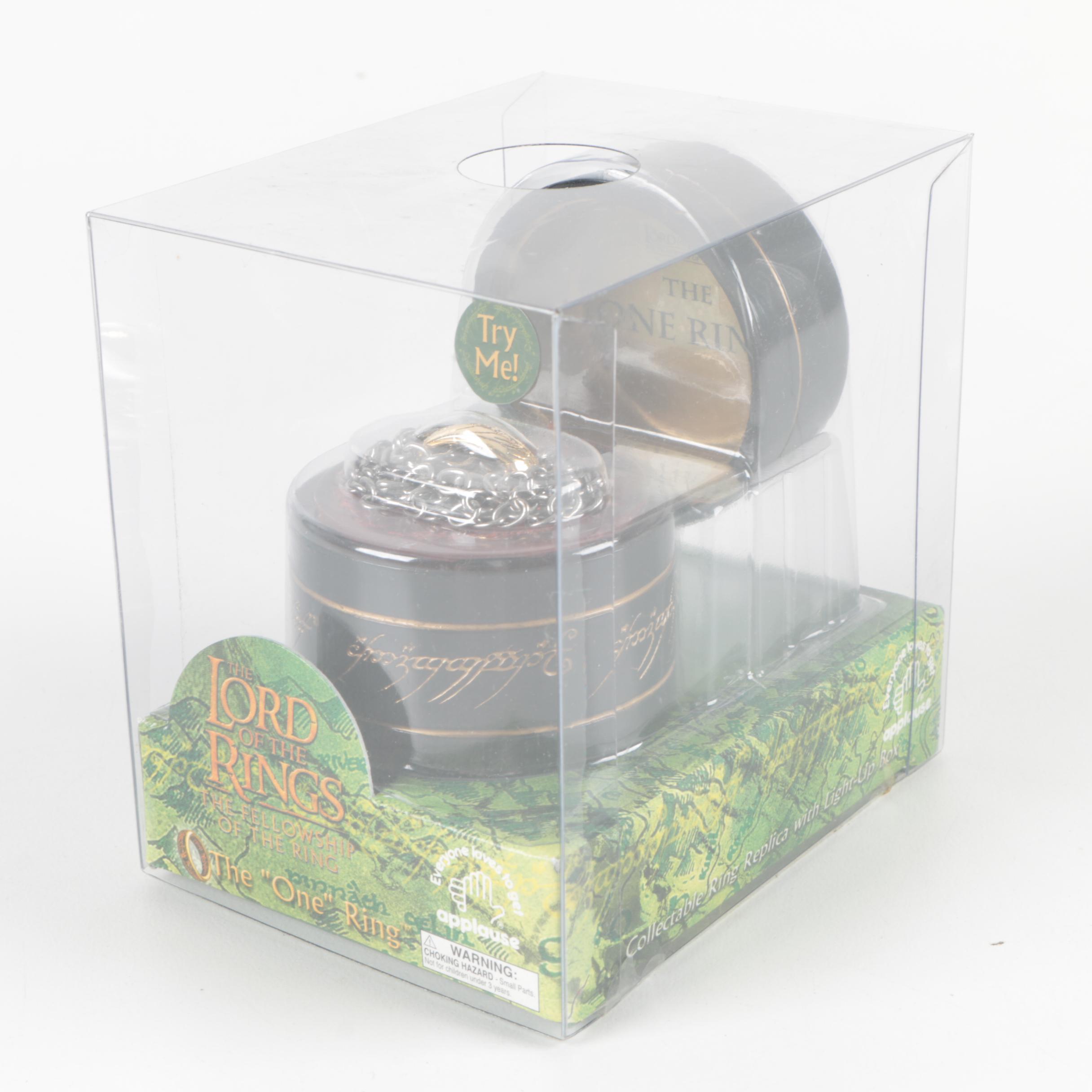 Lord of the Rings Collectible Ring Replicas with Light Up Boxes