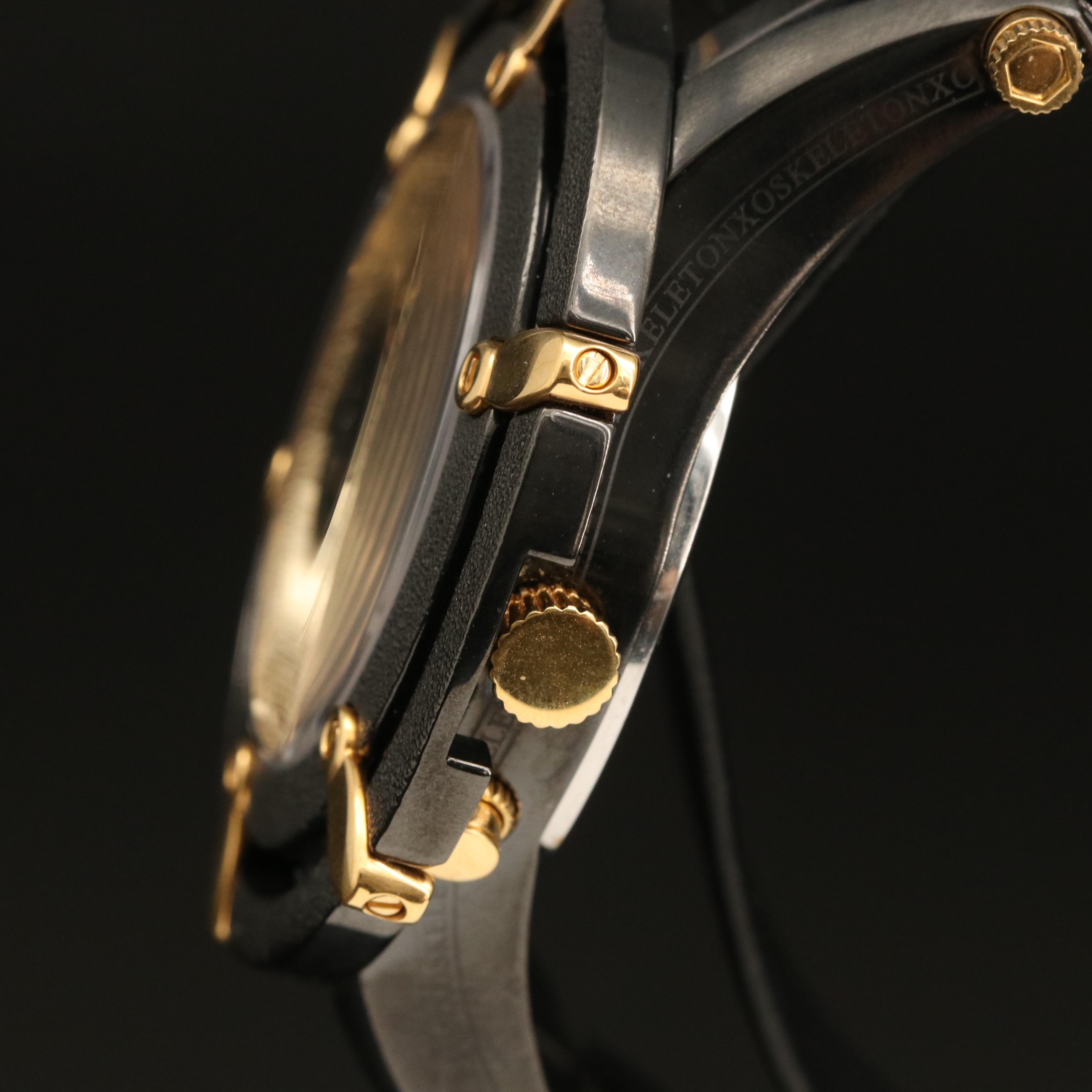 XO Skeleton Ocean Warrior Fortune Moon Phase Stainless Steel with PVD Watch