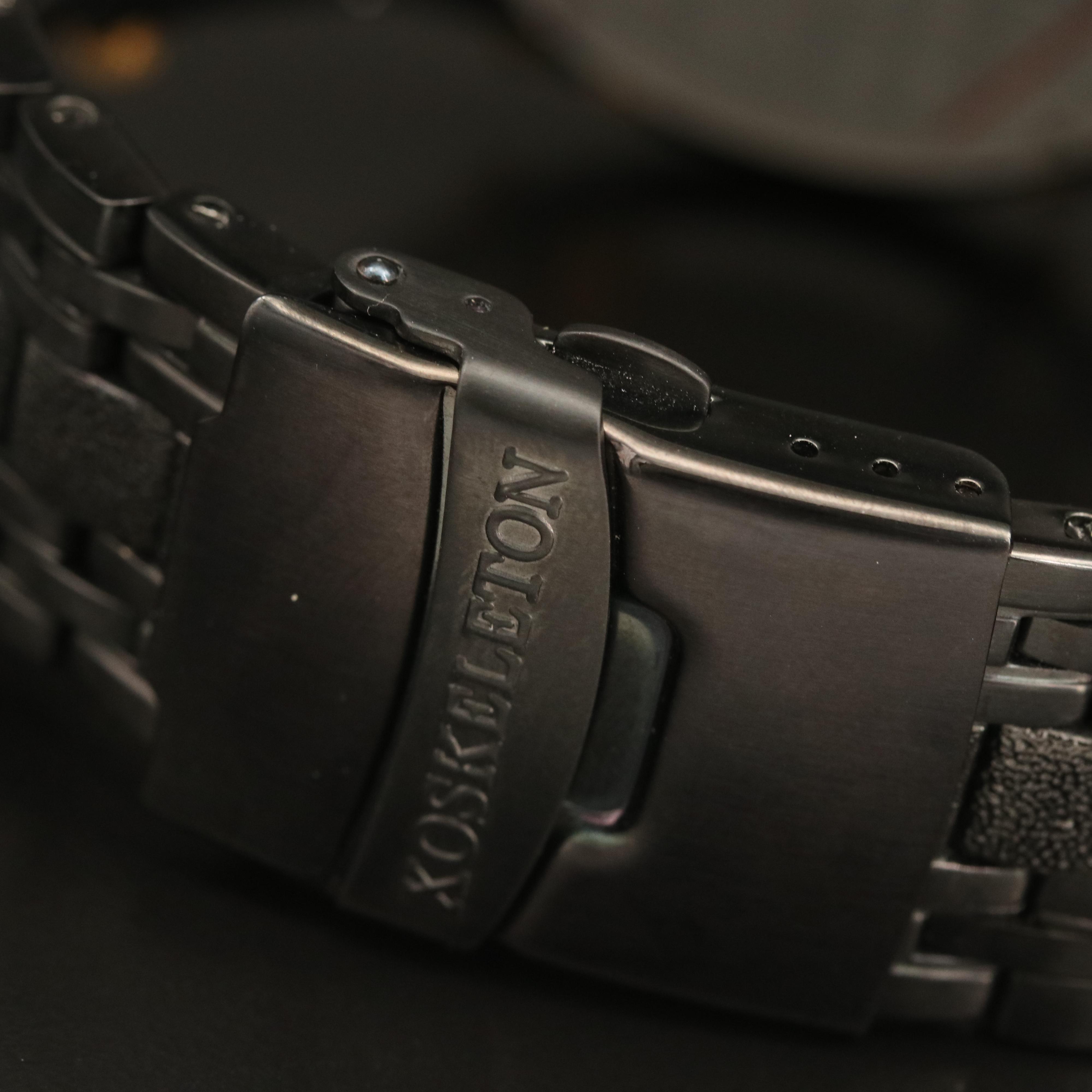 XO Skeleton Ocean Warrior Fortune Moon Phase Stainless Steel with PVD Watch