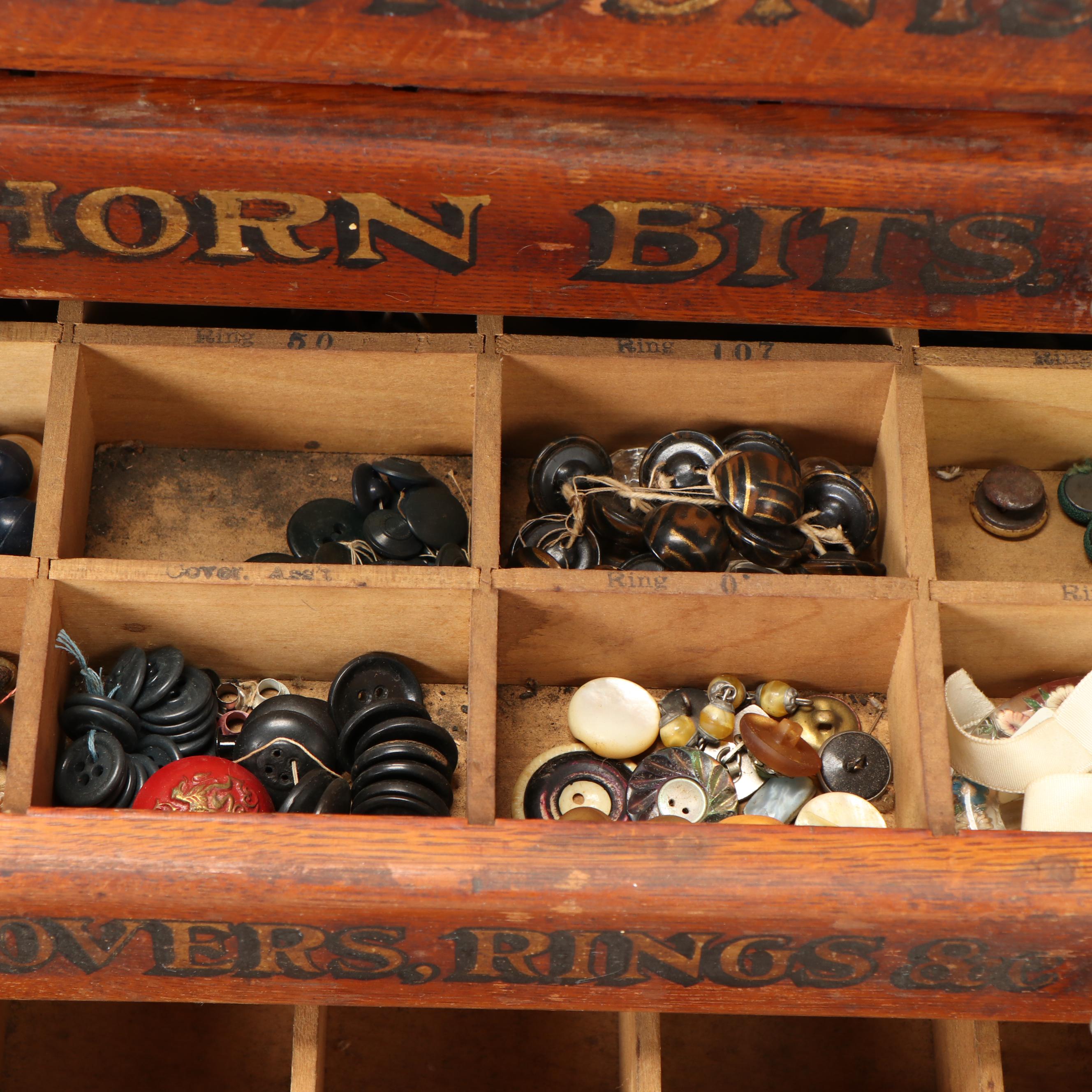 William Demeuth Co Oak Tobacco Pipe Tool and Repair Cabinet, Late 19th Century