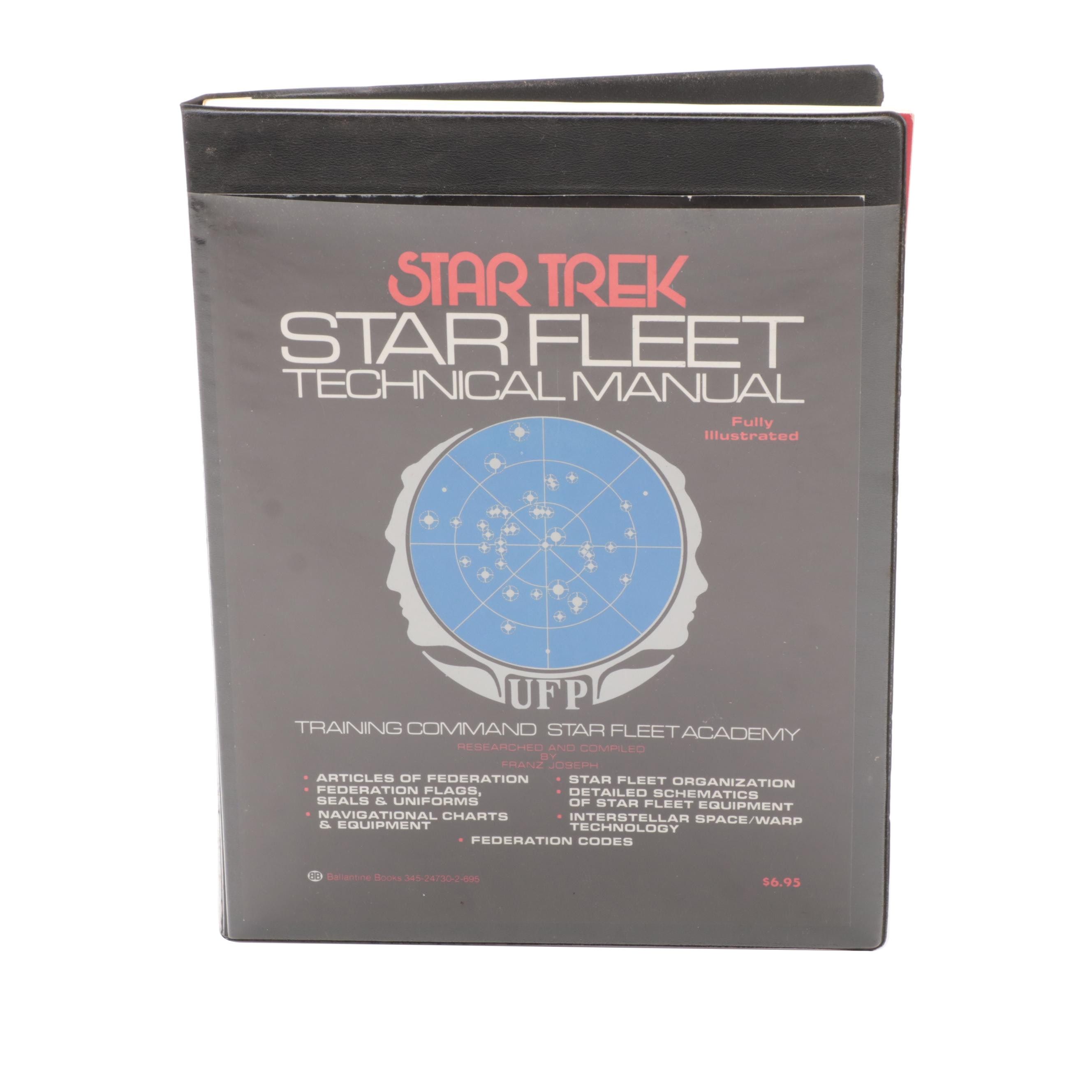 First Printing "Star Fleet Technical Manual" by Franz Joseph, 1975