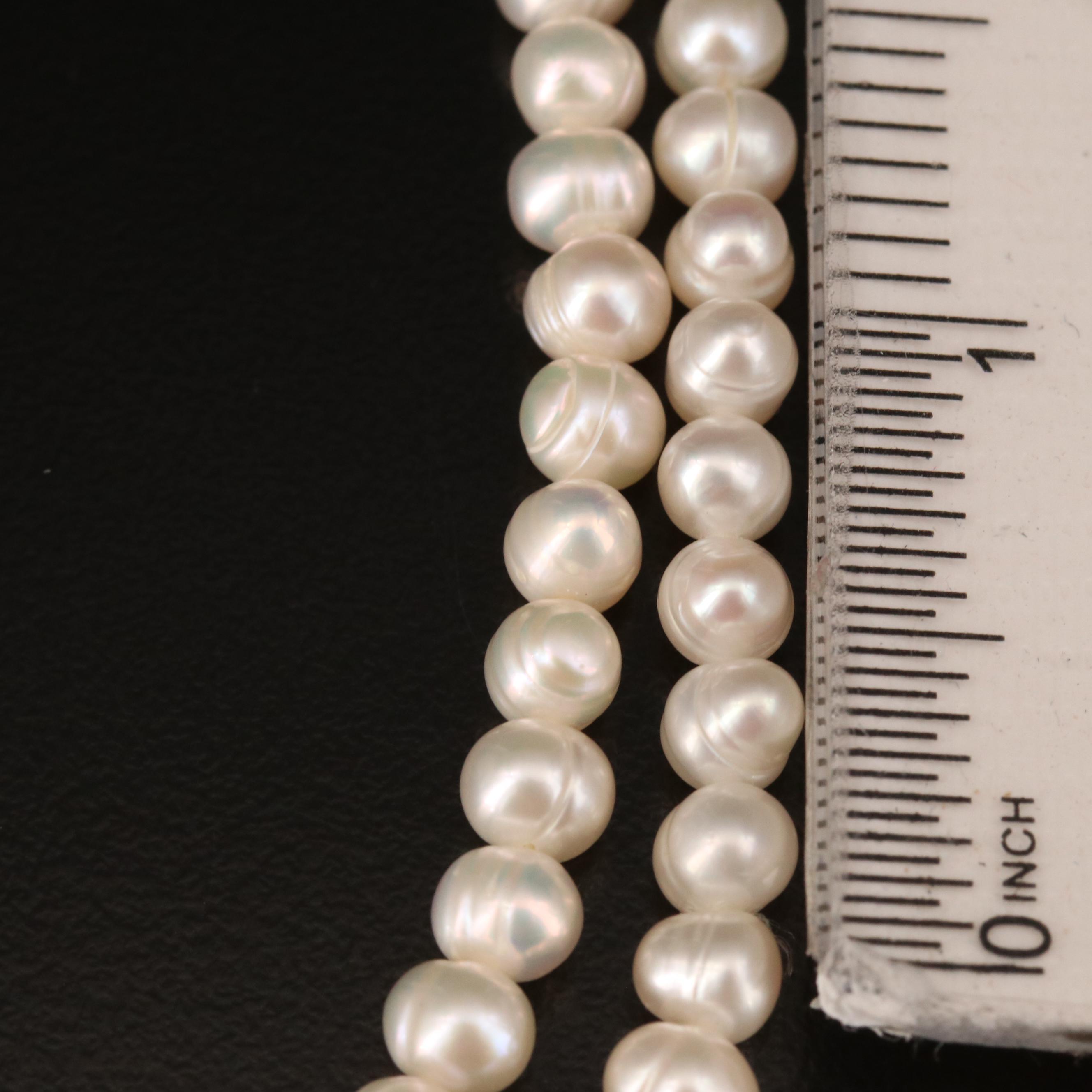 Endless Rope Length Pearl Necklace