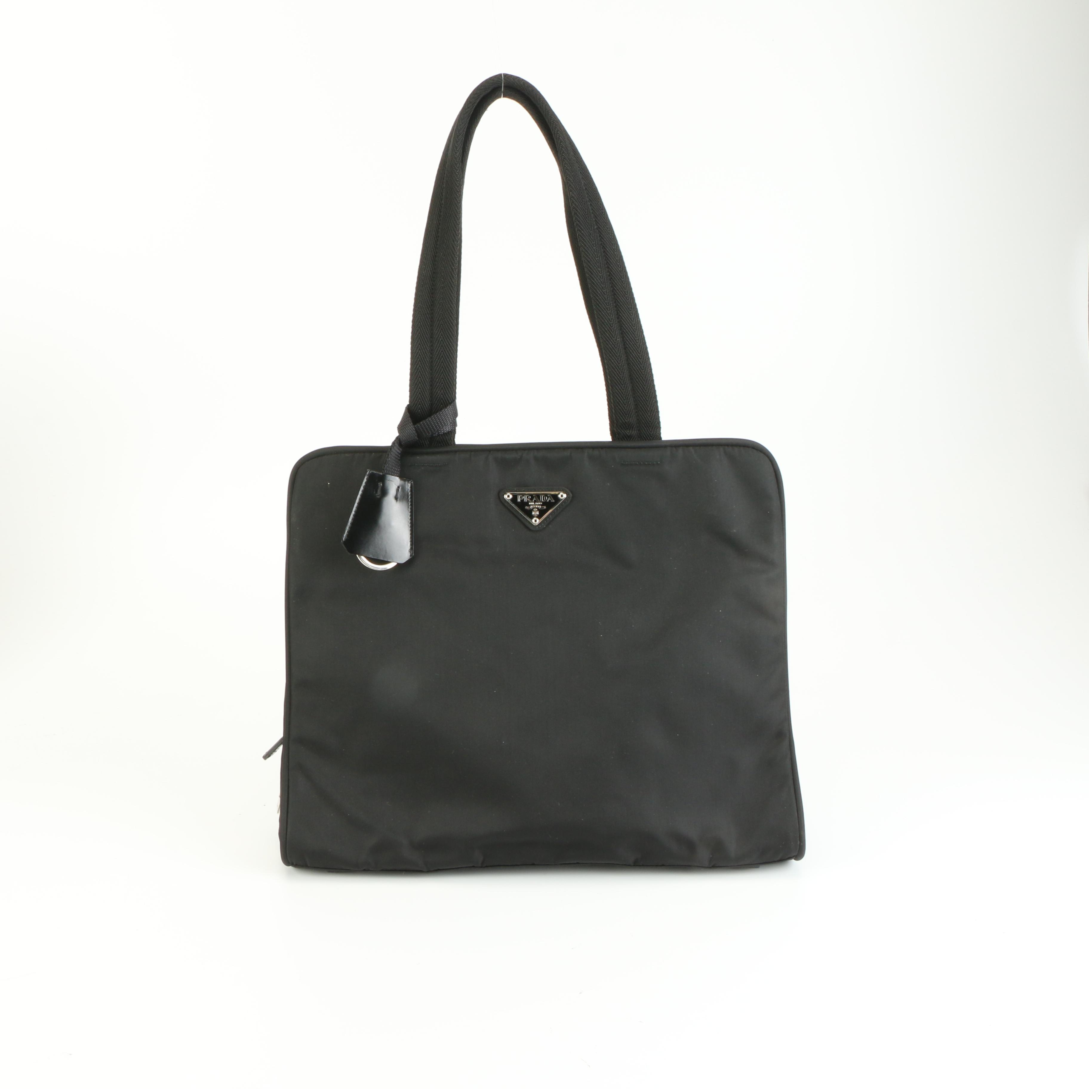 Prada City Tote Bag in Black Tessuto Sport Nylon