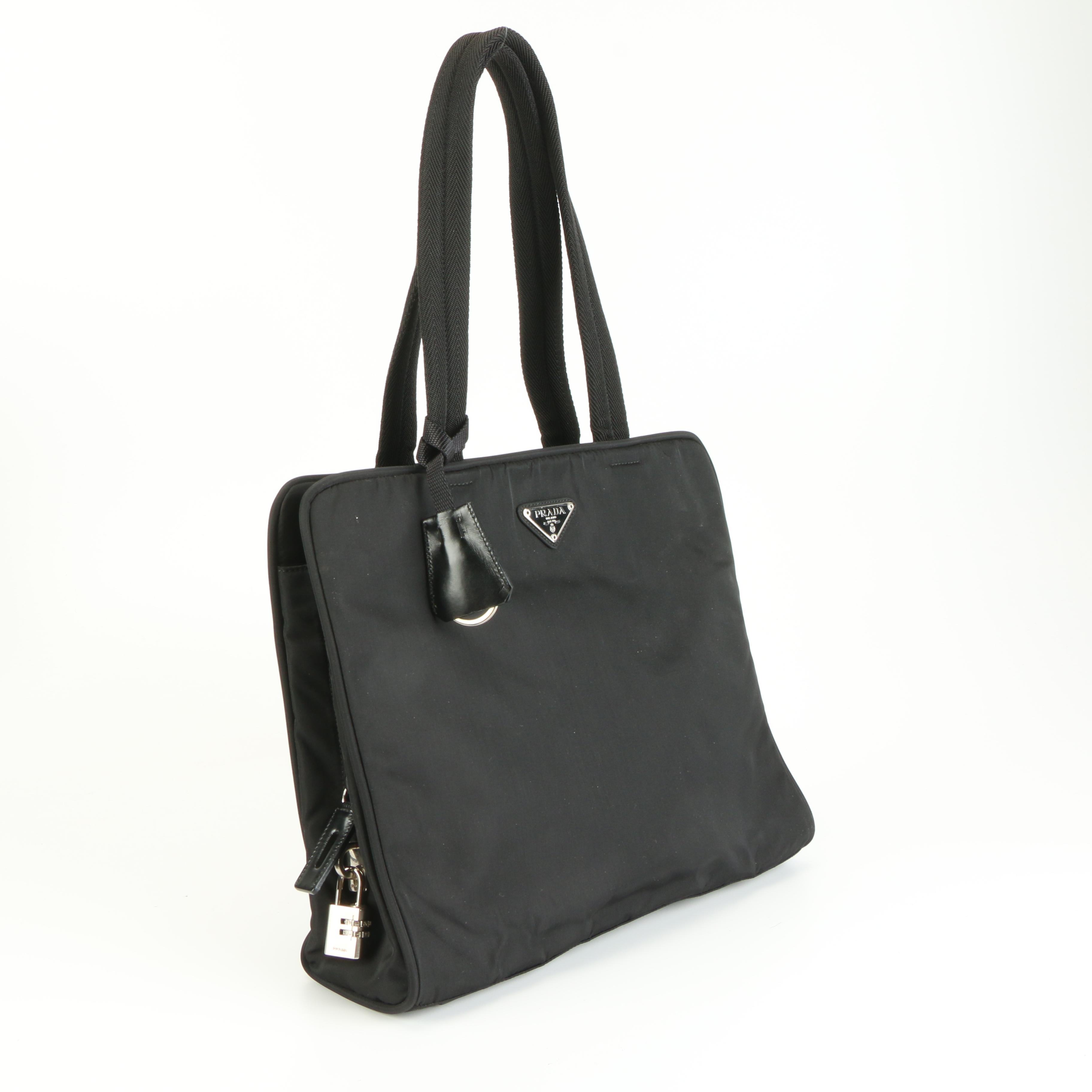 Prada City Tote Bag in Black Tessuto Sport Nylon