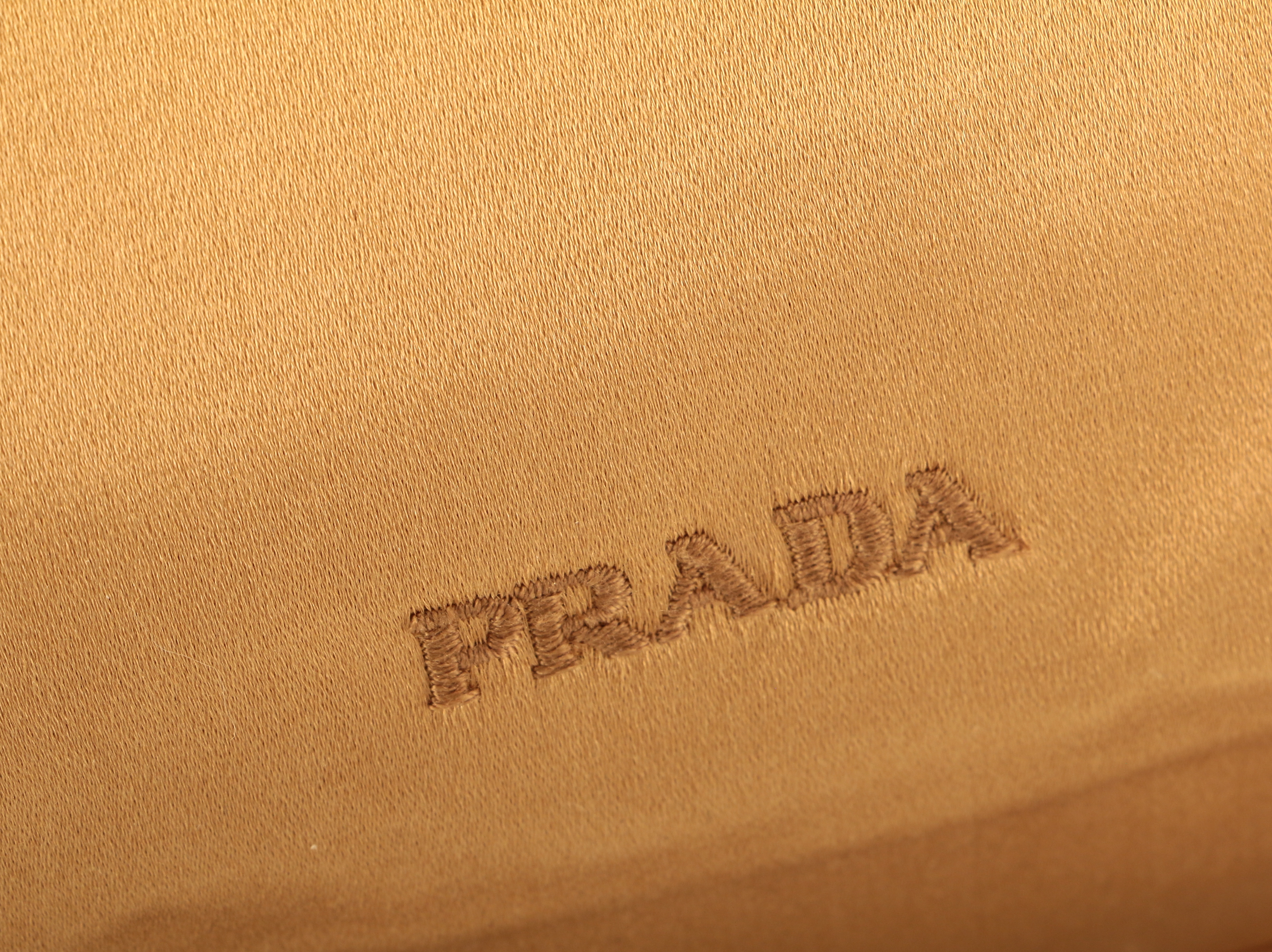 Prada Tote Bag in Raso Gold and Tortora Tessuto Nylon
