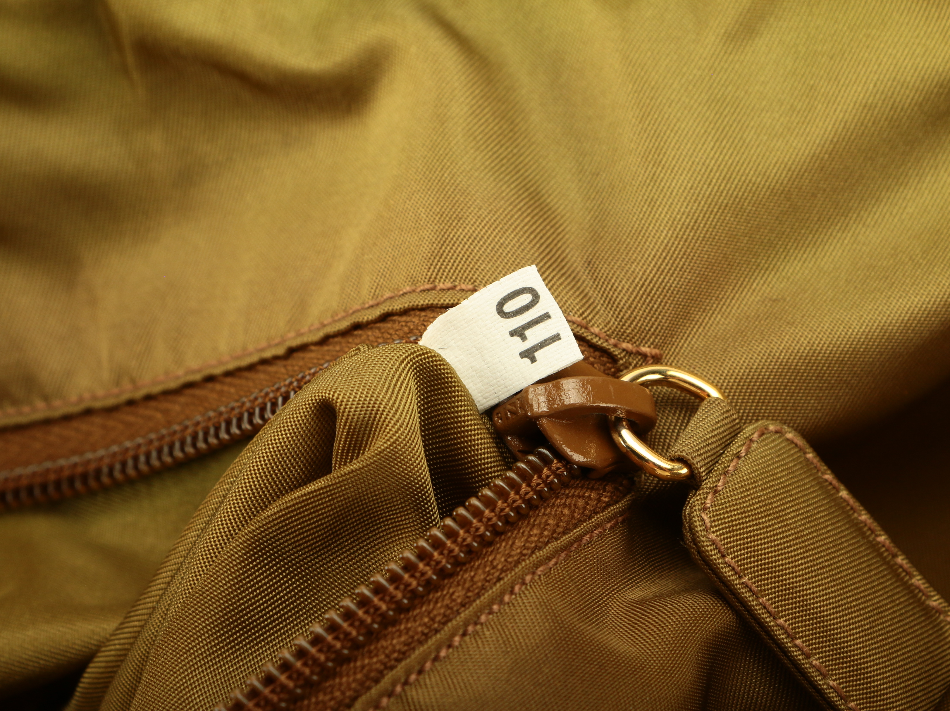 Prada Tote Bag in Raso Gold and Tortora Tessuto Nylon