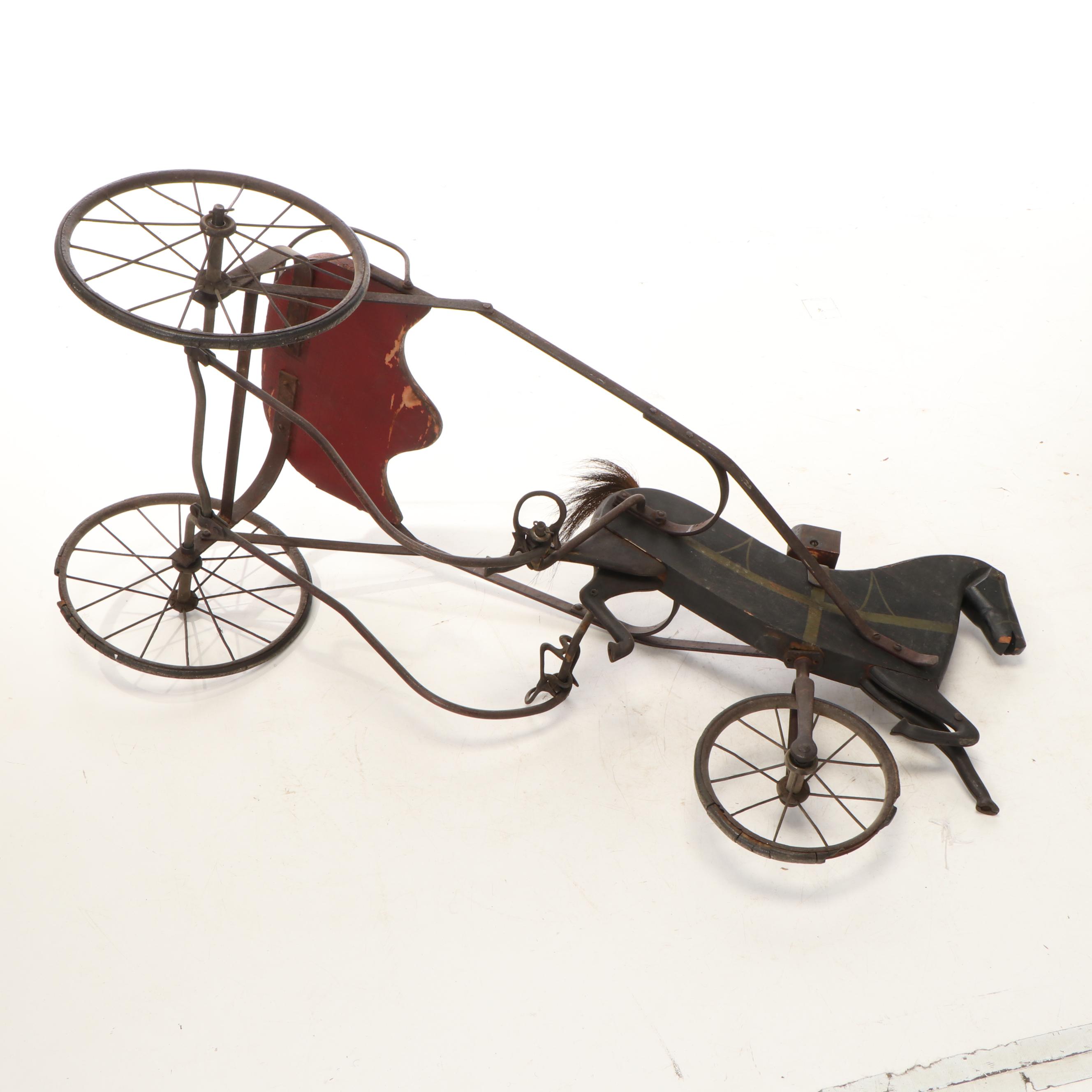 Horse-Drawn Sulky Children's Pedal Toy