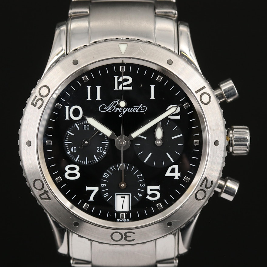 Breguet Type XX Transatlantique Chronograph Stainless Steel Wristwatch