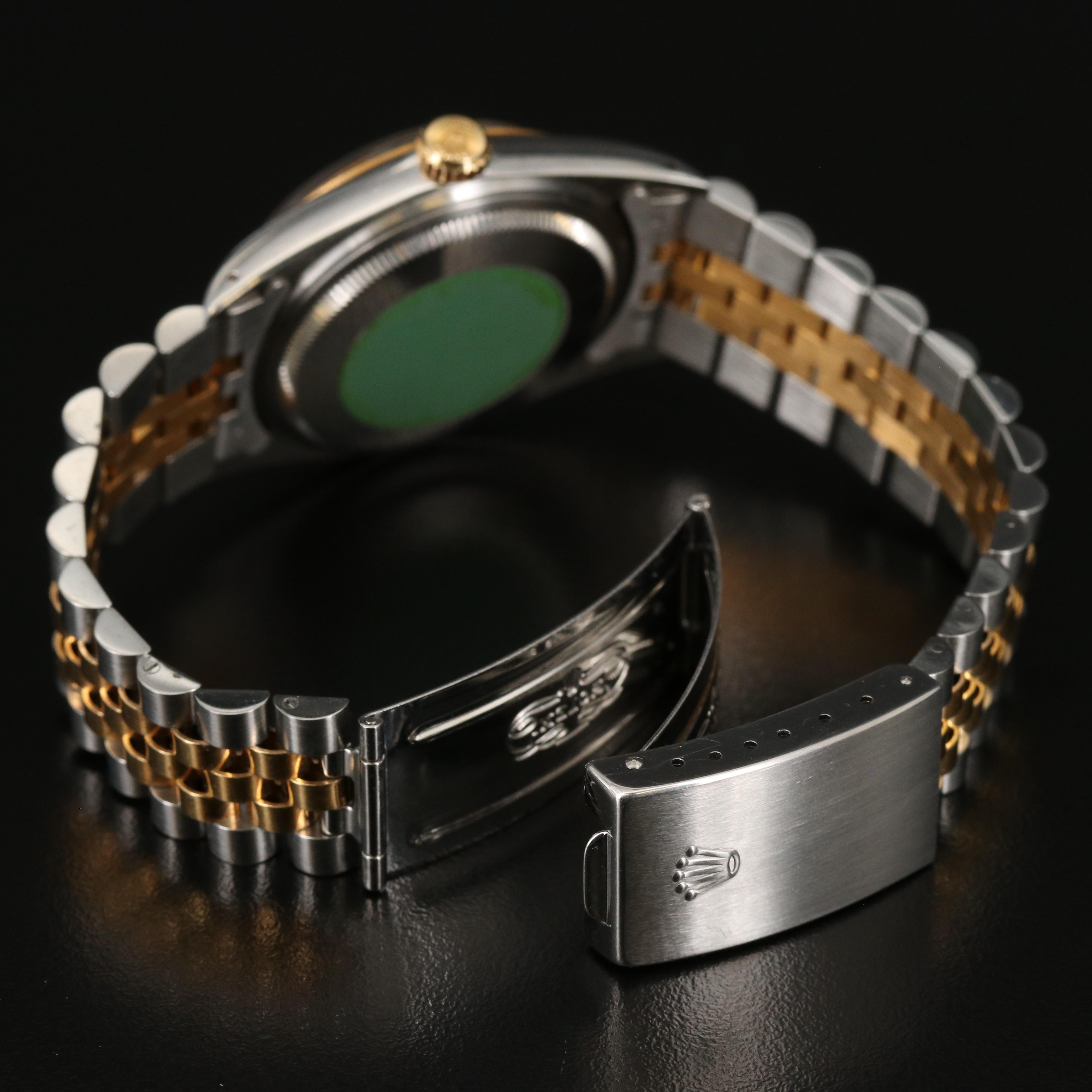 1986 Rolex Datejust 18K and Stainless Steel Automatic Watch