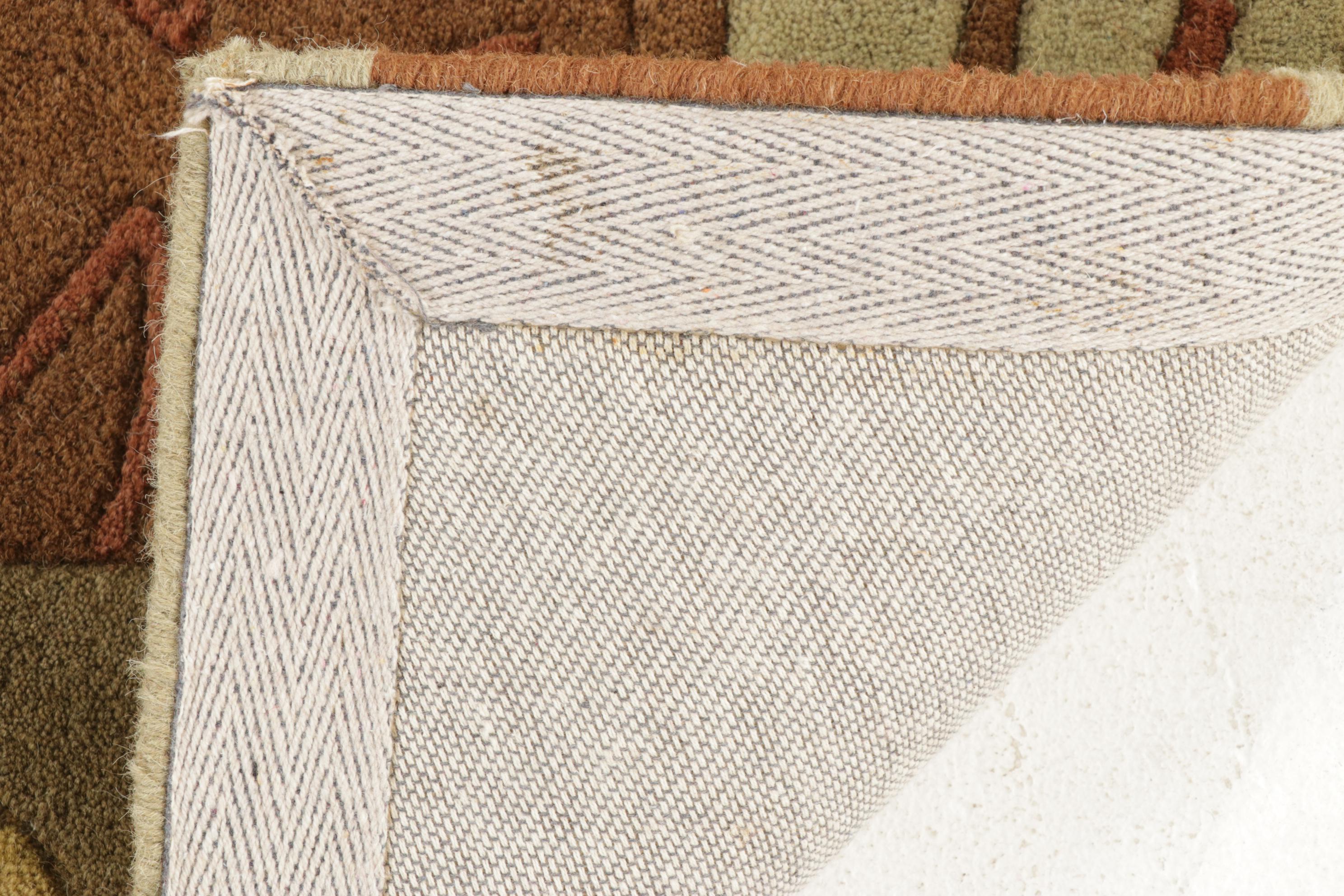 3'10 x 5'10 Hand-Tufted Indian Modern Style Rug, 2010s