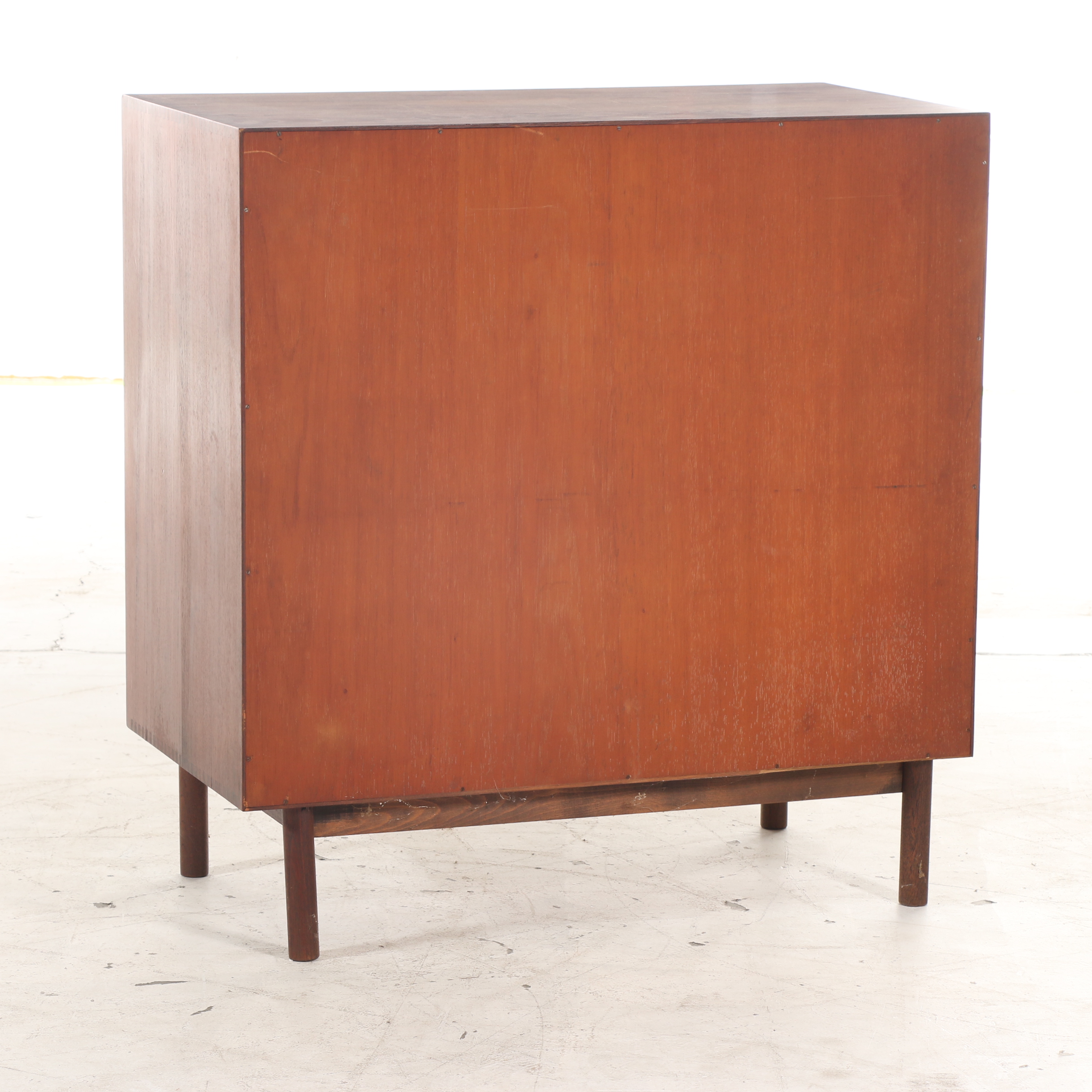 Peter Hvidt Danish Modern Teak Tambour-Door Cabinet, 1970s