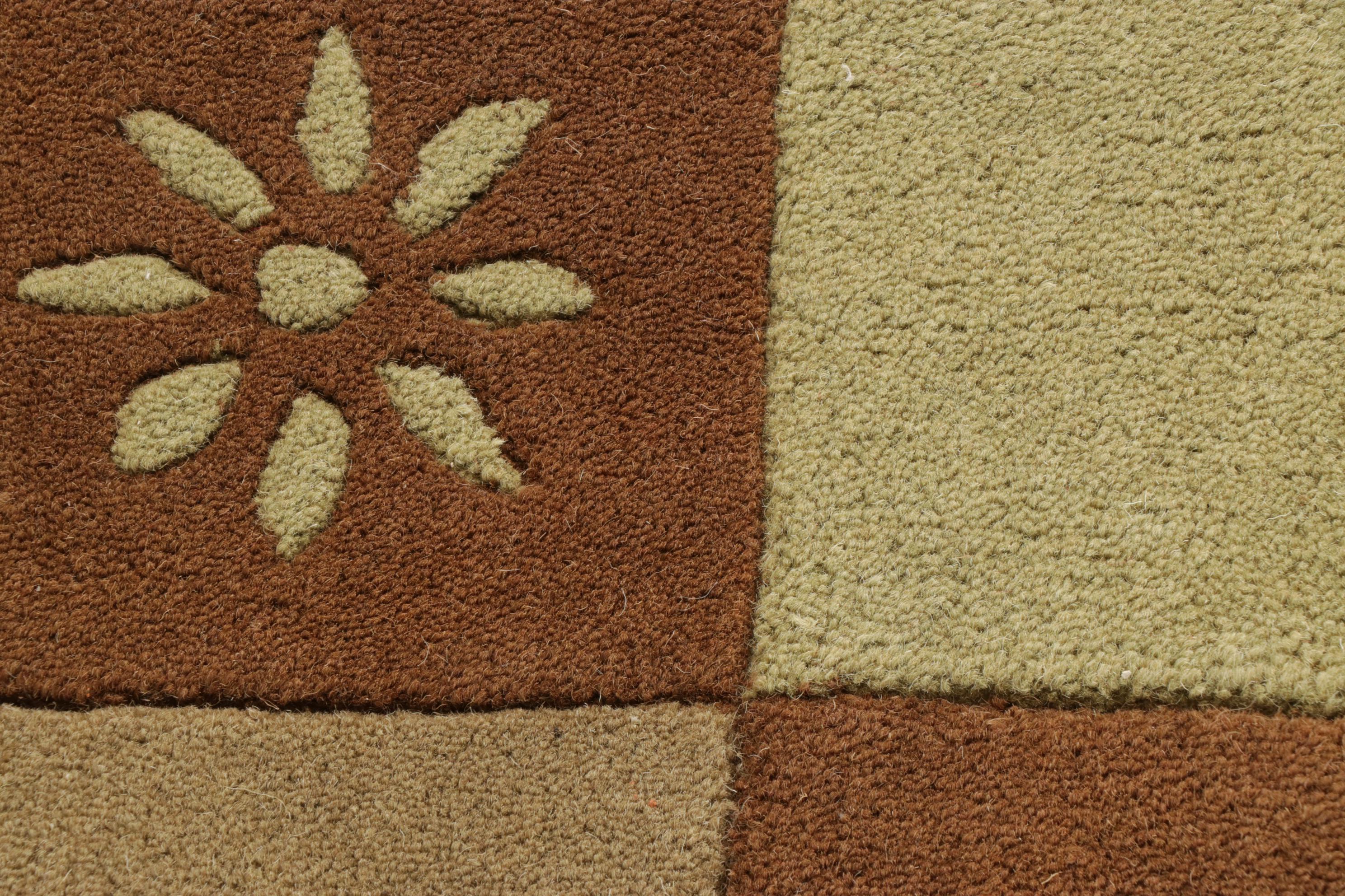 7'9 x 9'7 Hand-Tufted Indian Modern Style Rug, 2010s