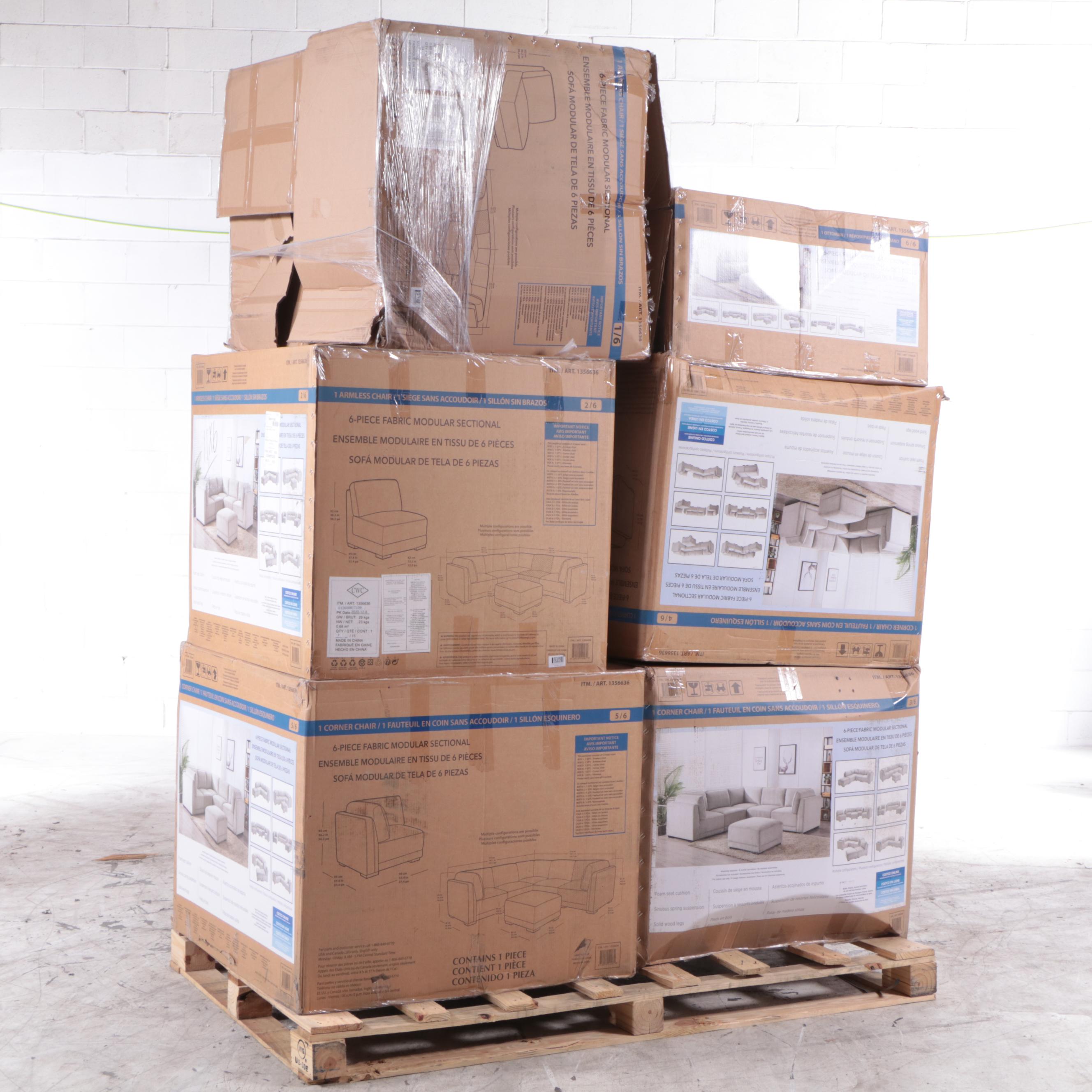 "Belize" Fabric Sectional Sofa