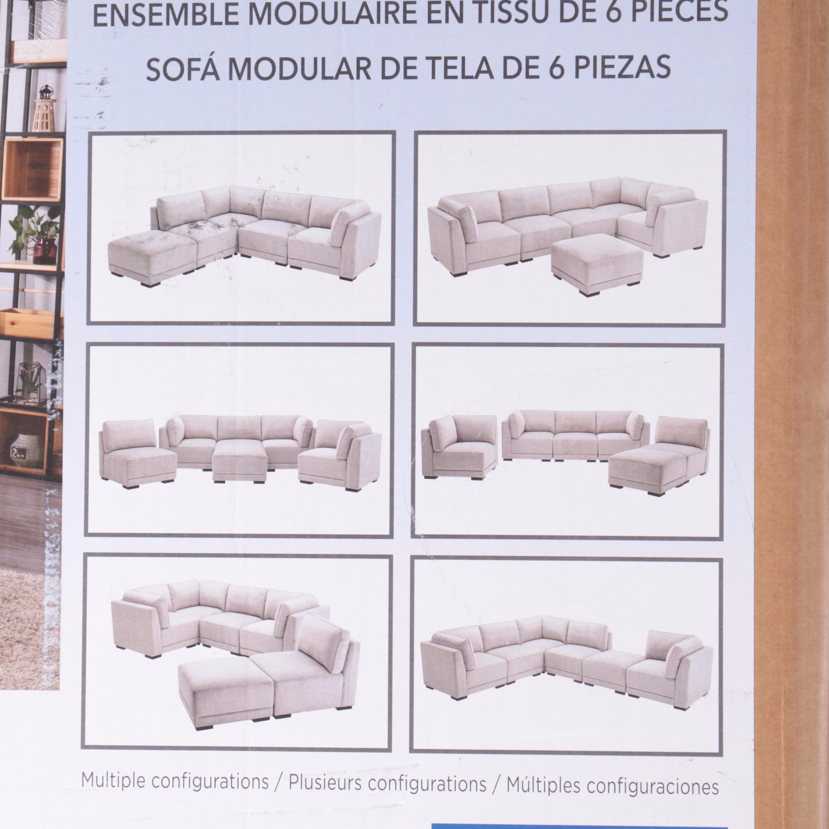 "Belize" Fabric Sectional Sofa