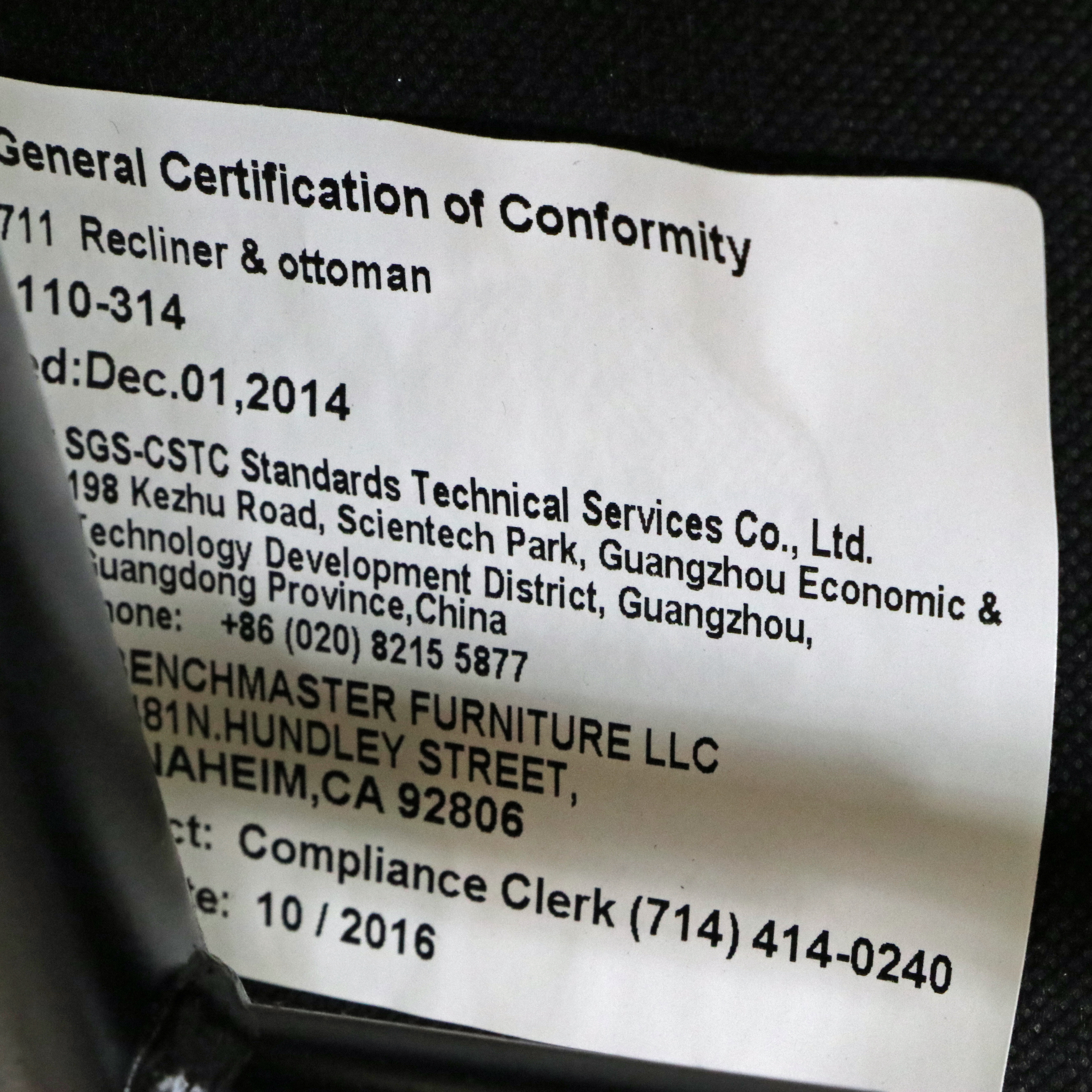 Benchmaster Mid Century Modern Style Faux Leather Swivel Recliner with Ottoman