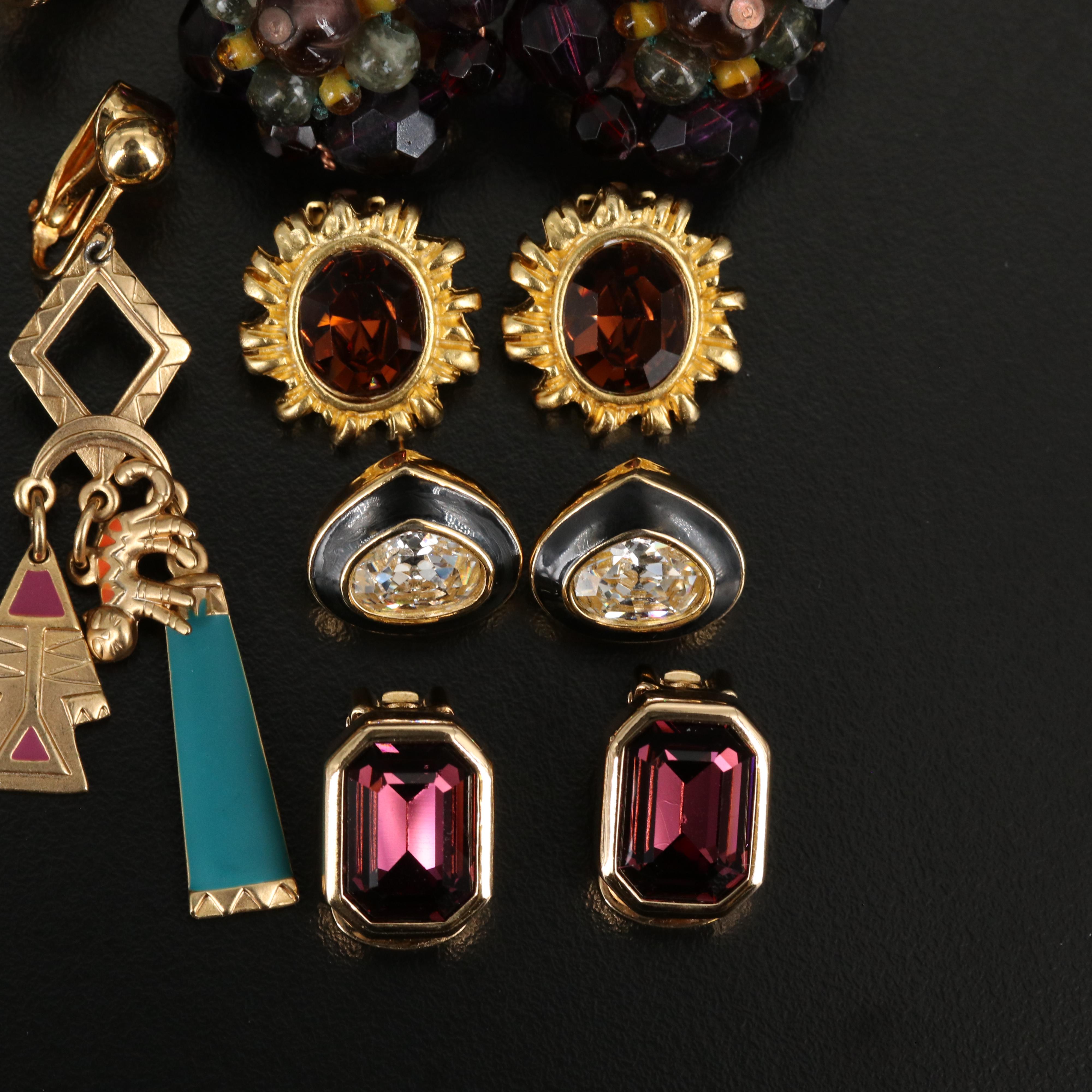 Rhinestone Jewelry Featuring Christian Dior