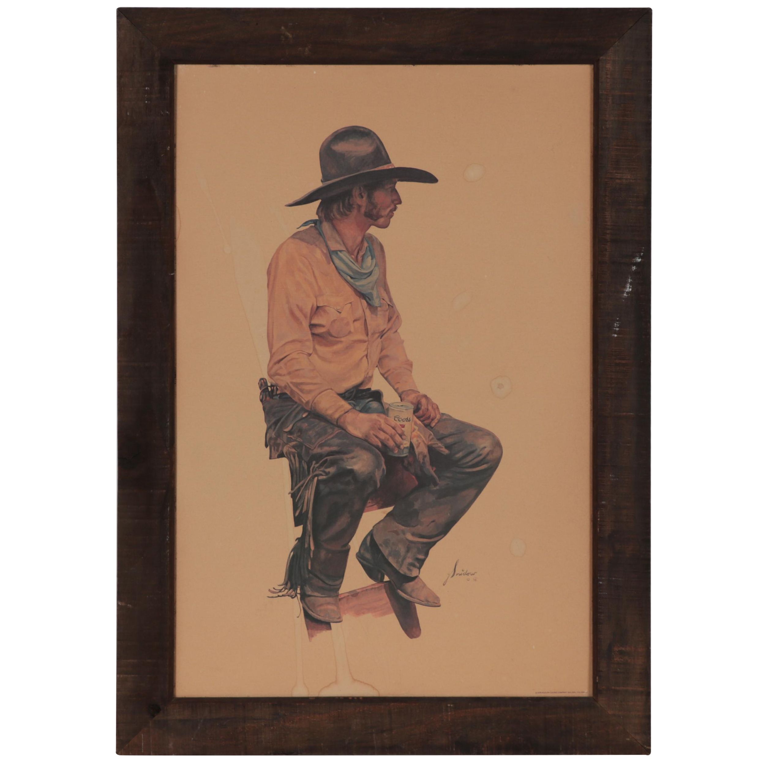 Coors Beer "Colorado Coolade" Advertising Poster Designed by Gordon Snidow, 1978