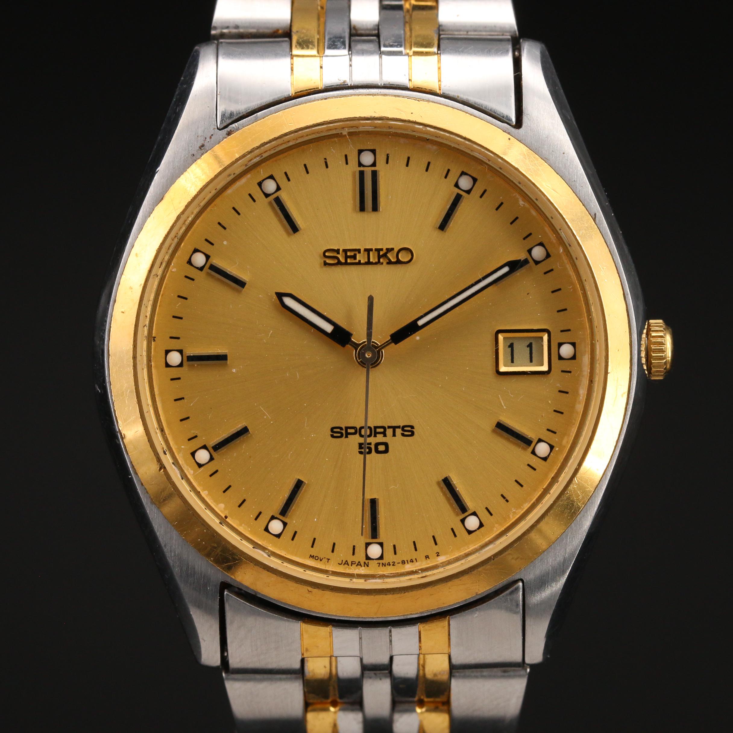 Seiko Sports 50 Quartz Watch