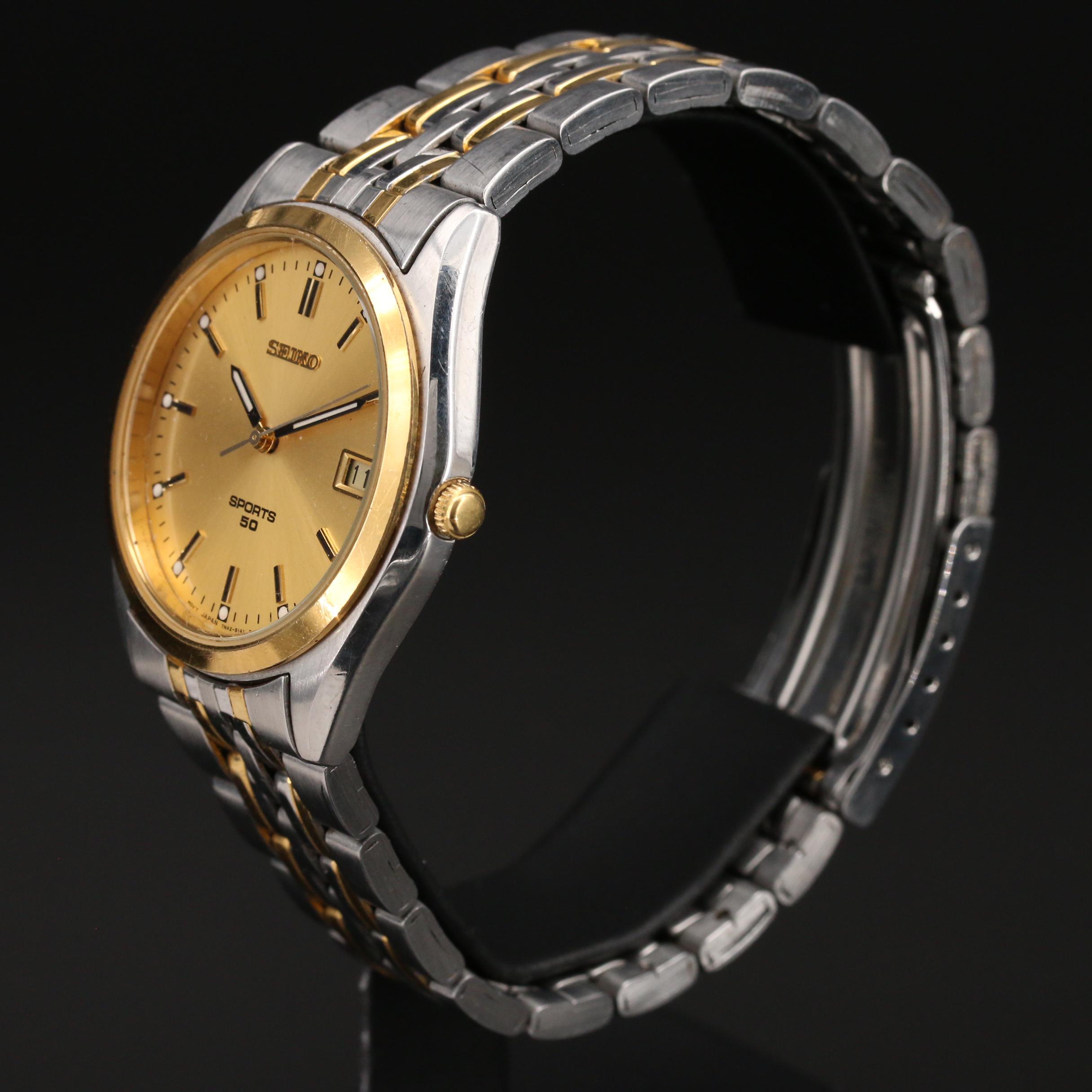 Seiko Sports 50 Quartz Watch