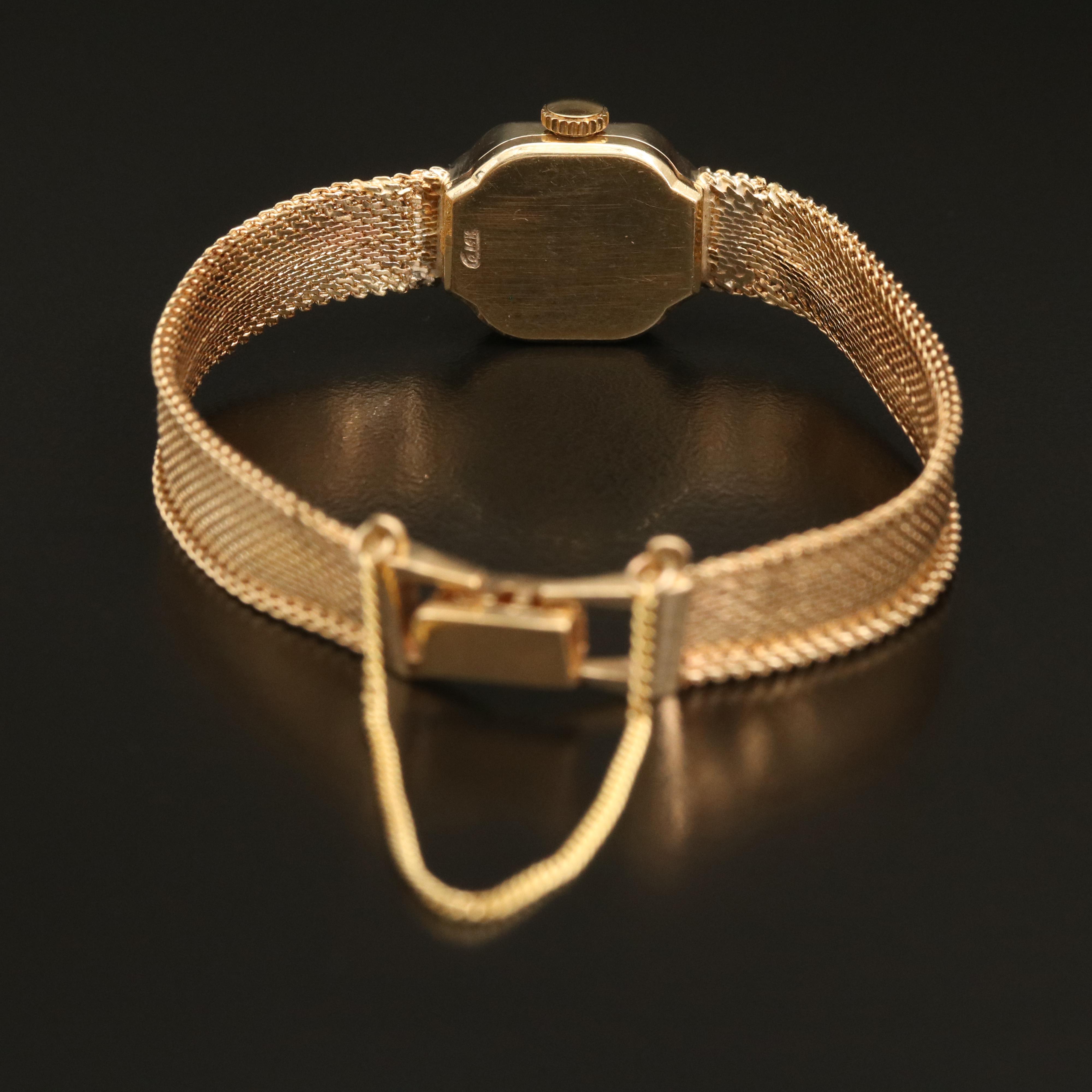 14K Ruth Satsky Stem Wind Watch