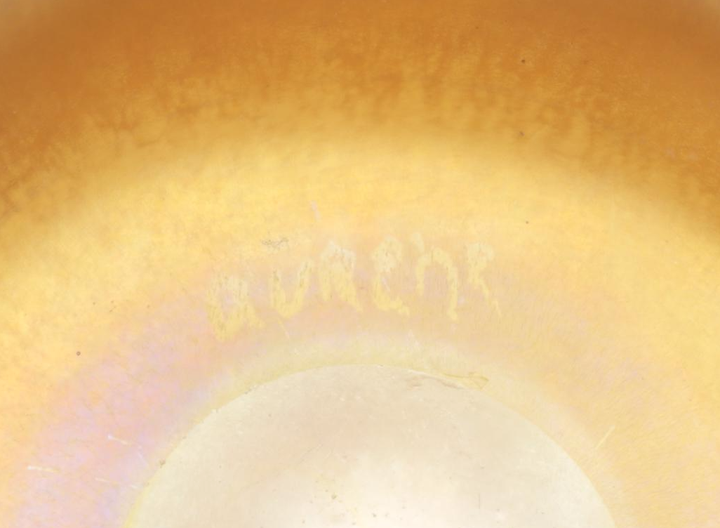 Steuben Gold Aurene Art Glass Finger Bowl, Early 20th Century