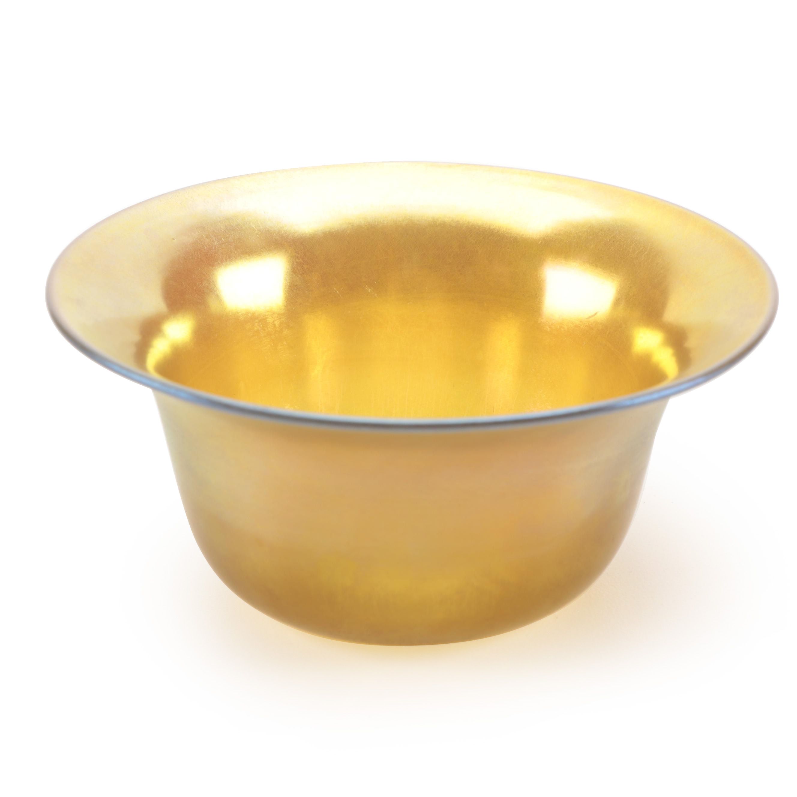 Steuben Gold Aurene Art Glass Finger Bowl, Early 20th Century
