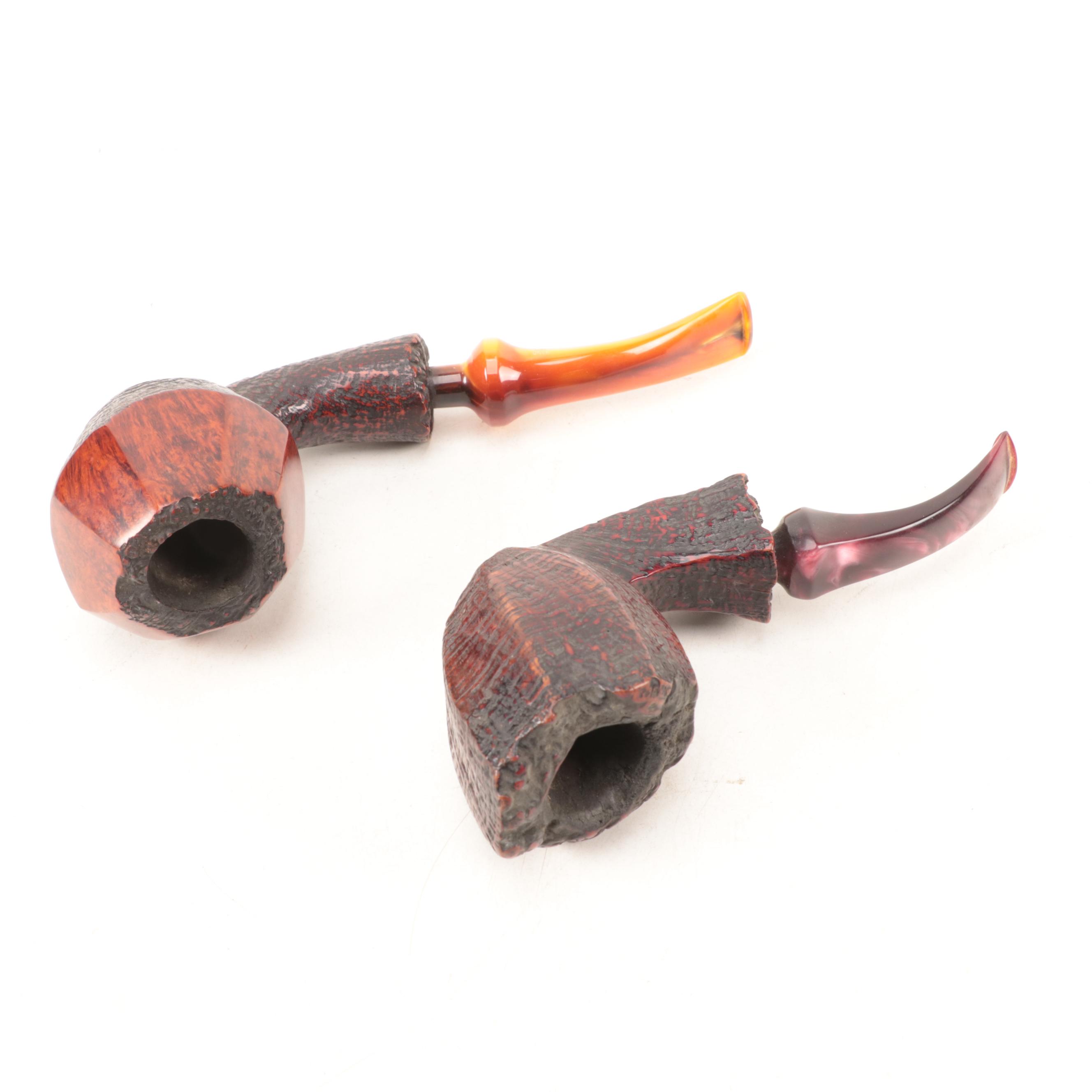 Bari Wiking Large Hand Carved Briar Tobacco Pipes