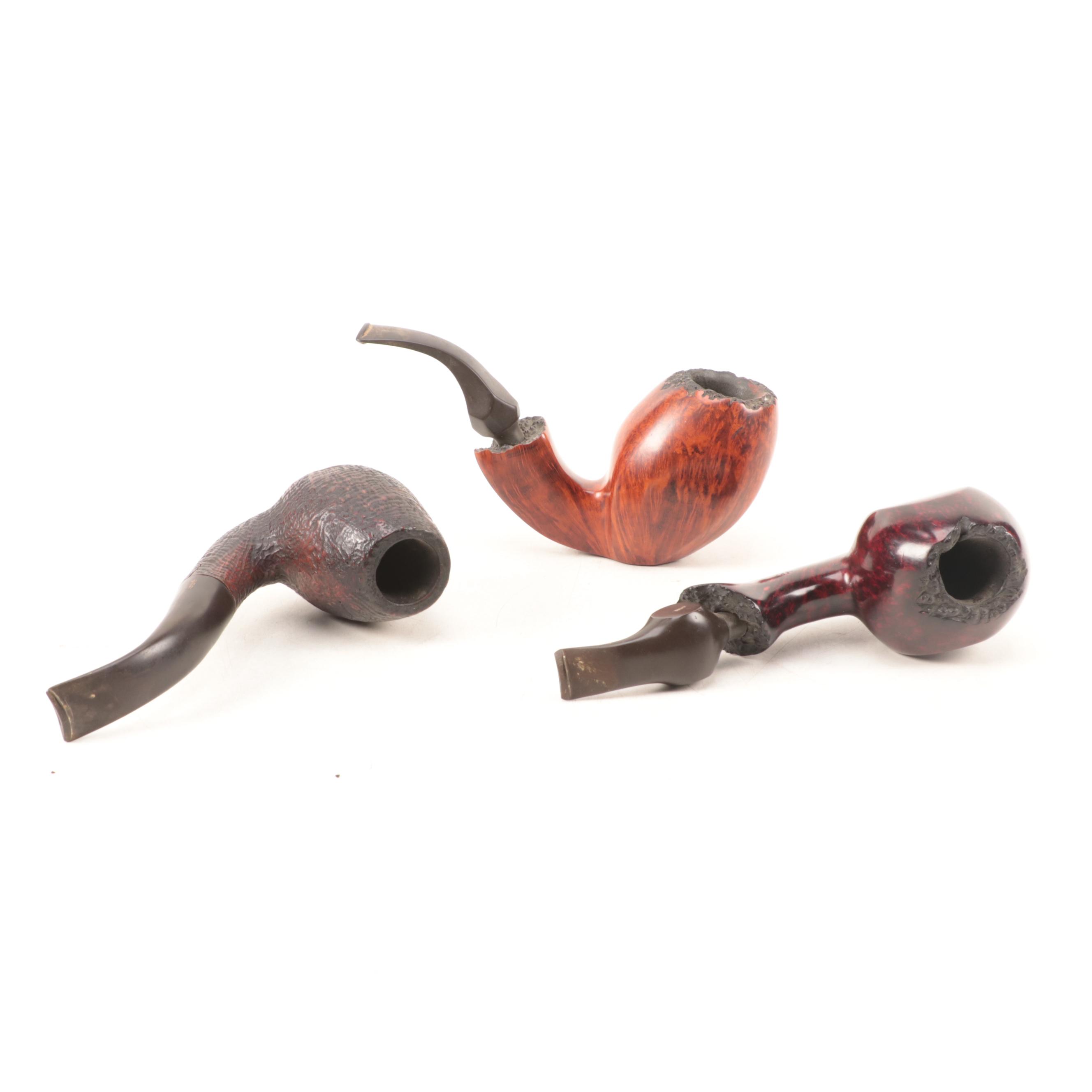 Bari Wiking Large Hand Carved Briar Tobacco Pipes