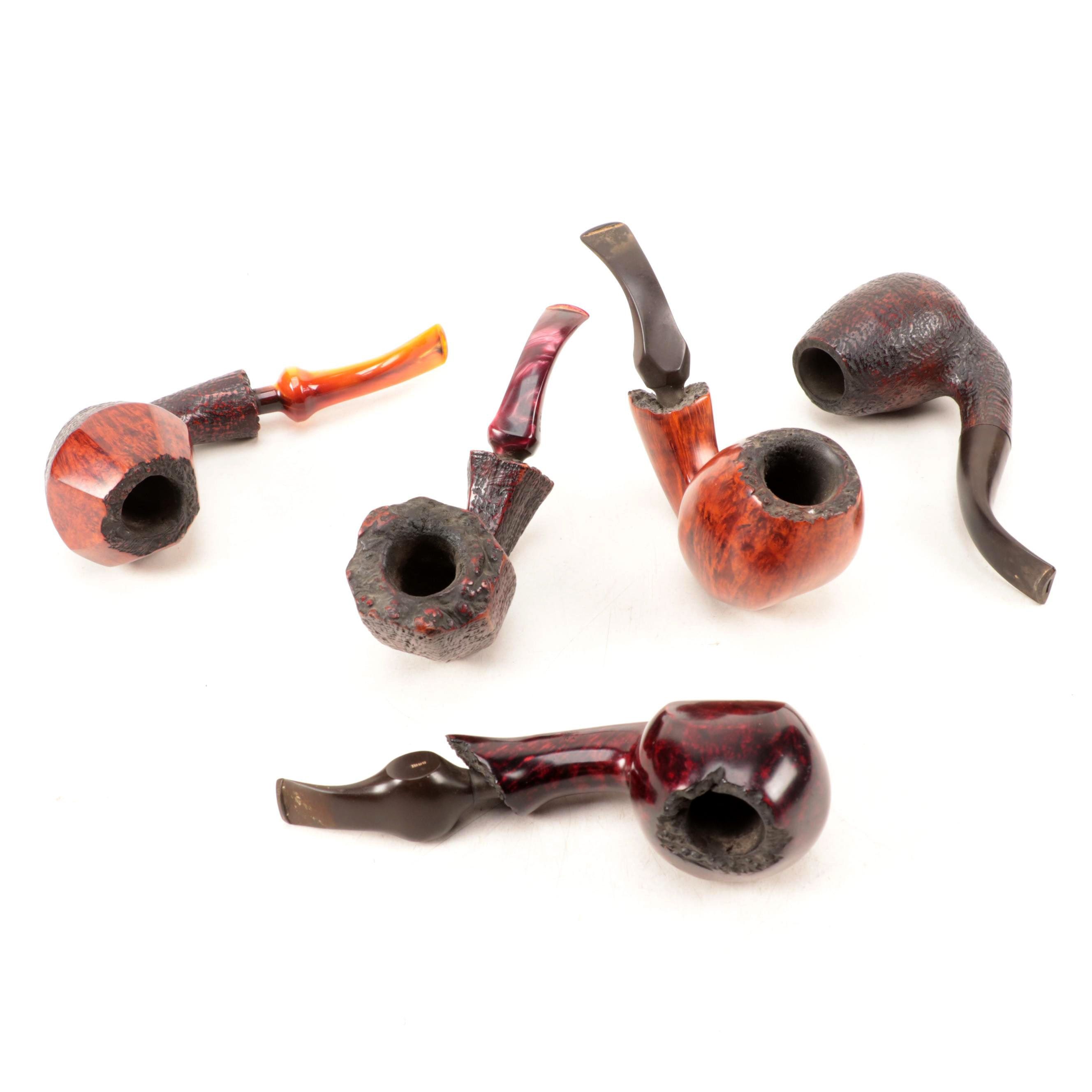 Bari Wiking Large Hand Carved Briar Tobacco Pipes