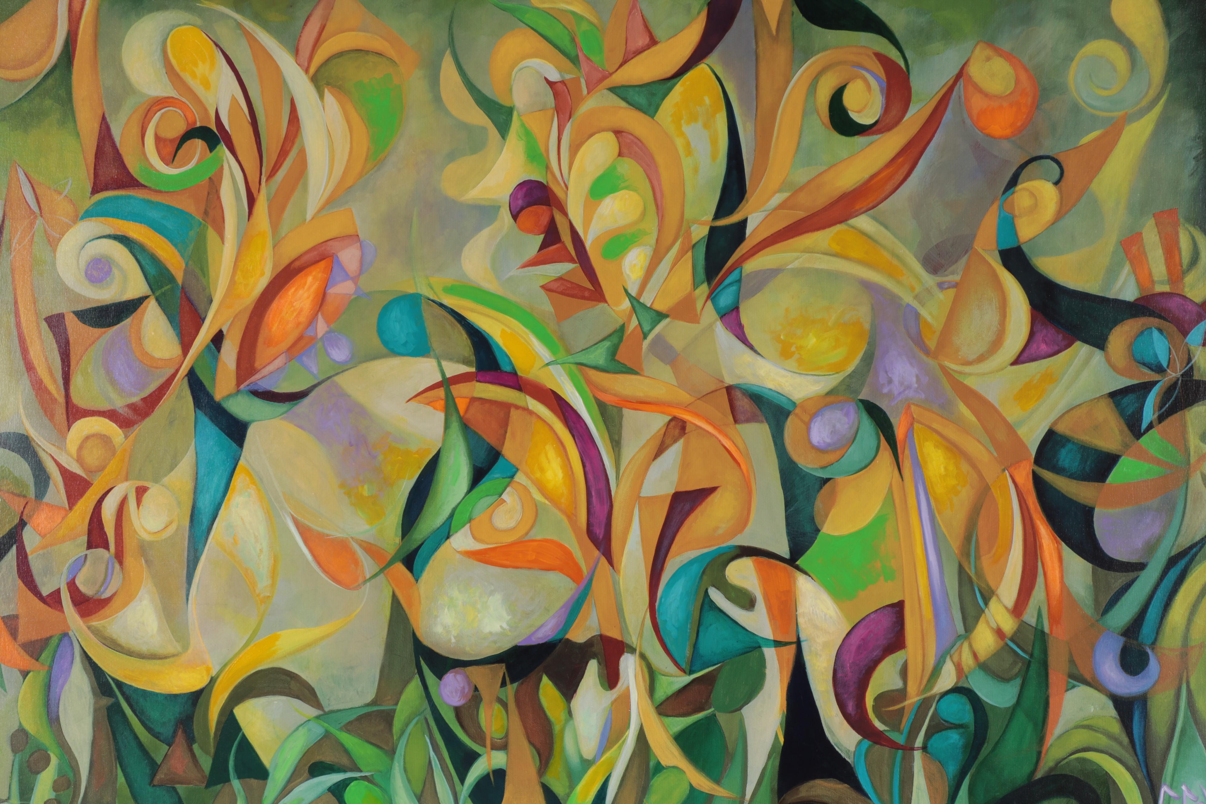 Cedric Michael Cox Large-Scale Embellished Giclée "Totems in the Mist No. 2"