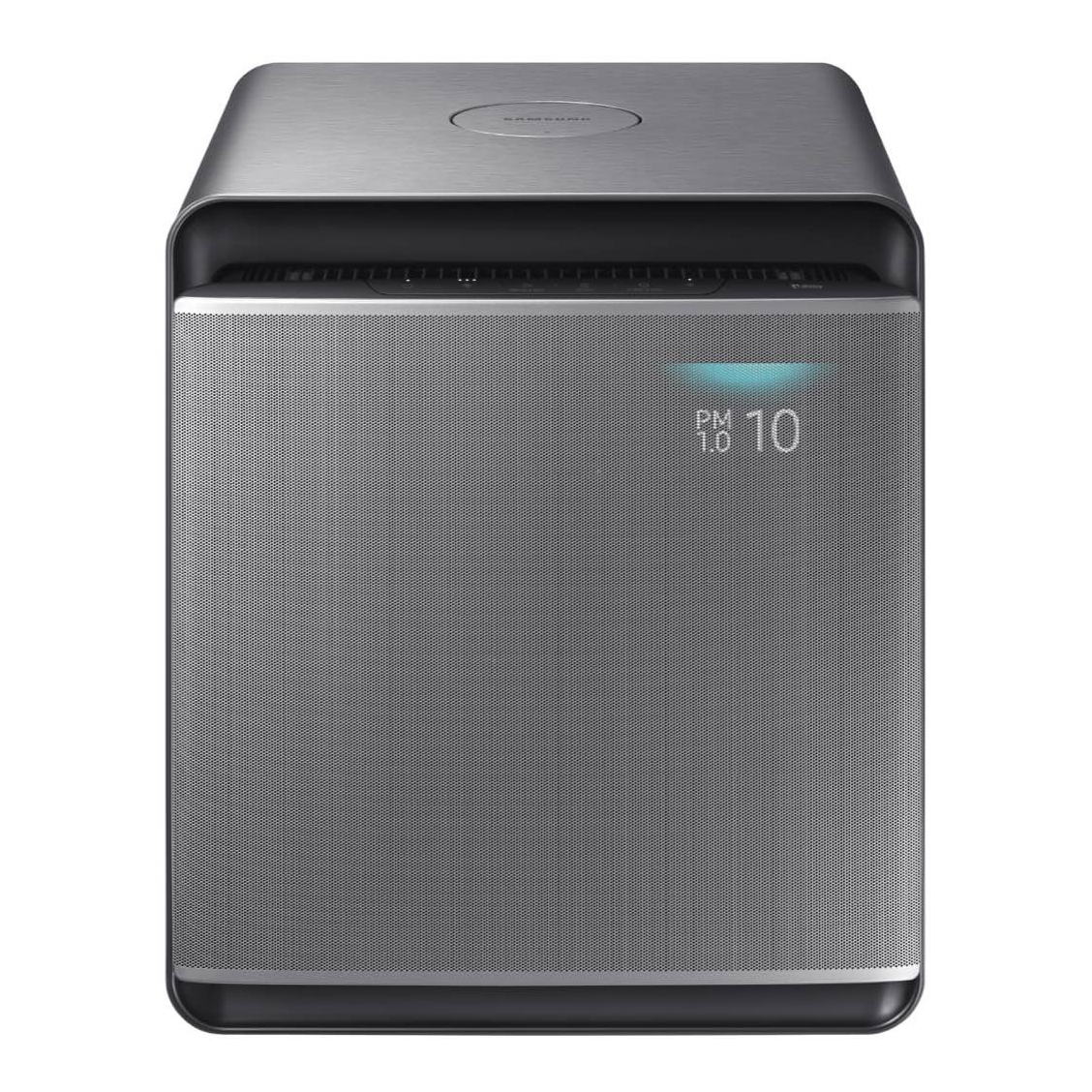 Samsung Cube Smart Air Purifier with Wind-Free Air Purification in Honed Silver