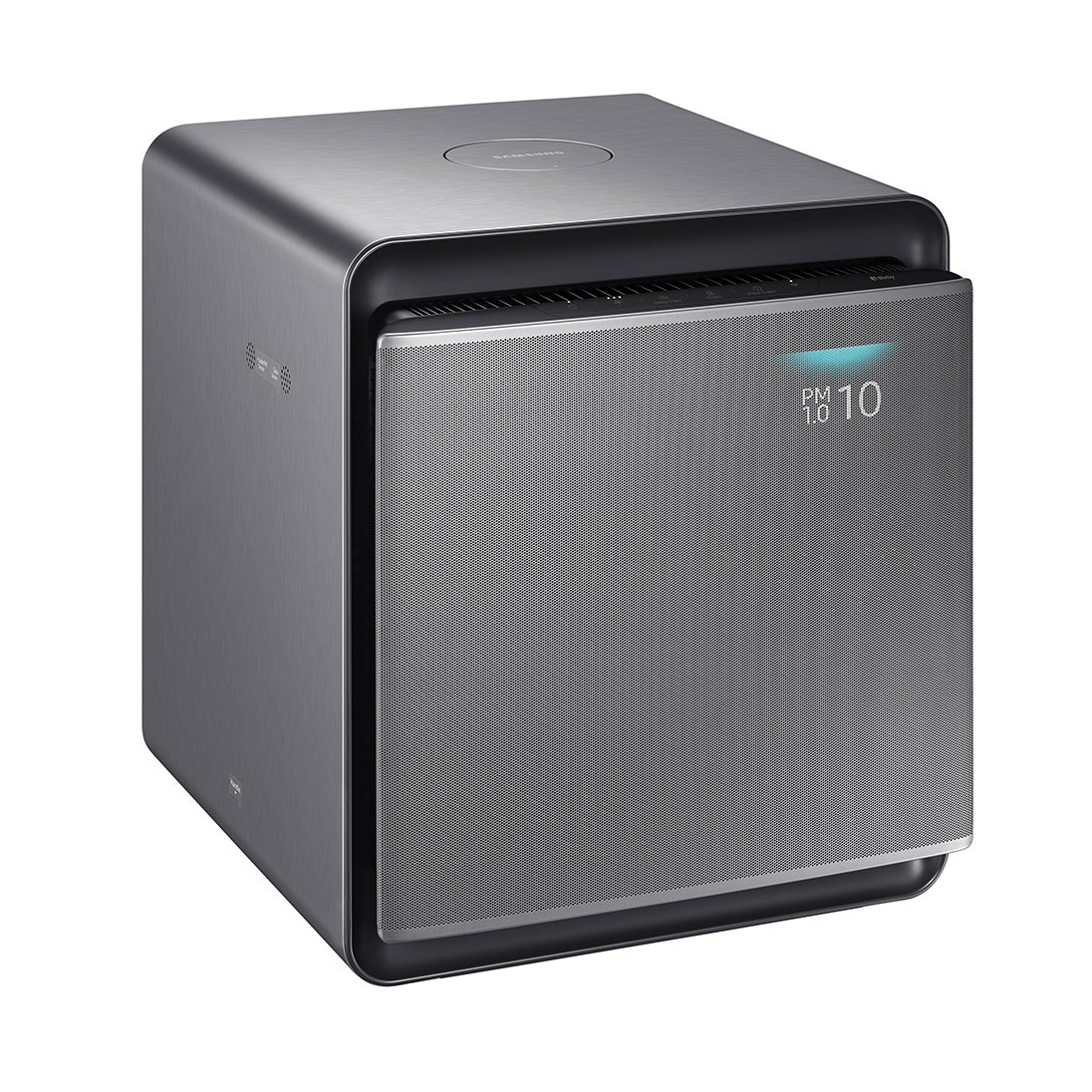 Samsung Cube Smart Air Purifier with Wind-Free Air Purification in Honed Silver