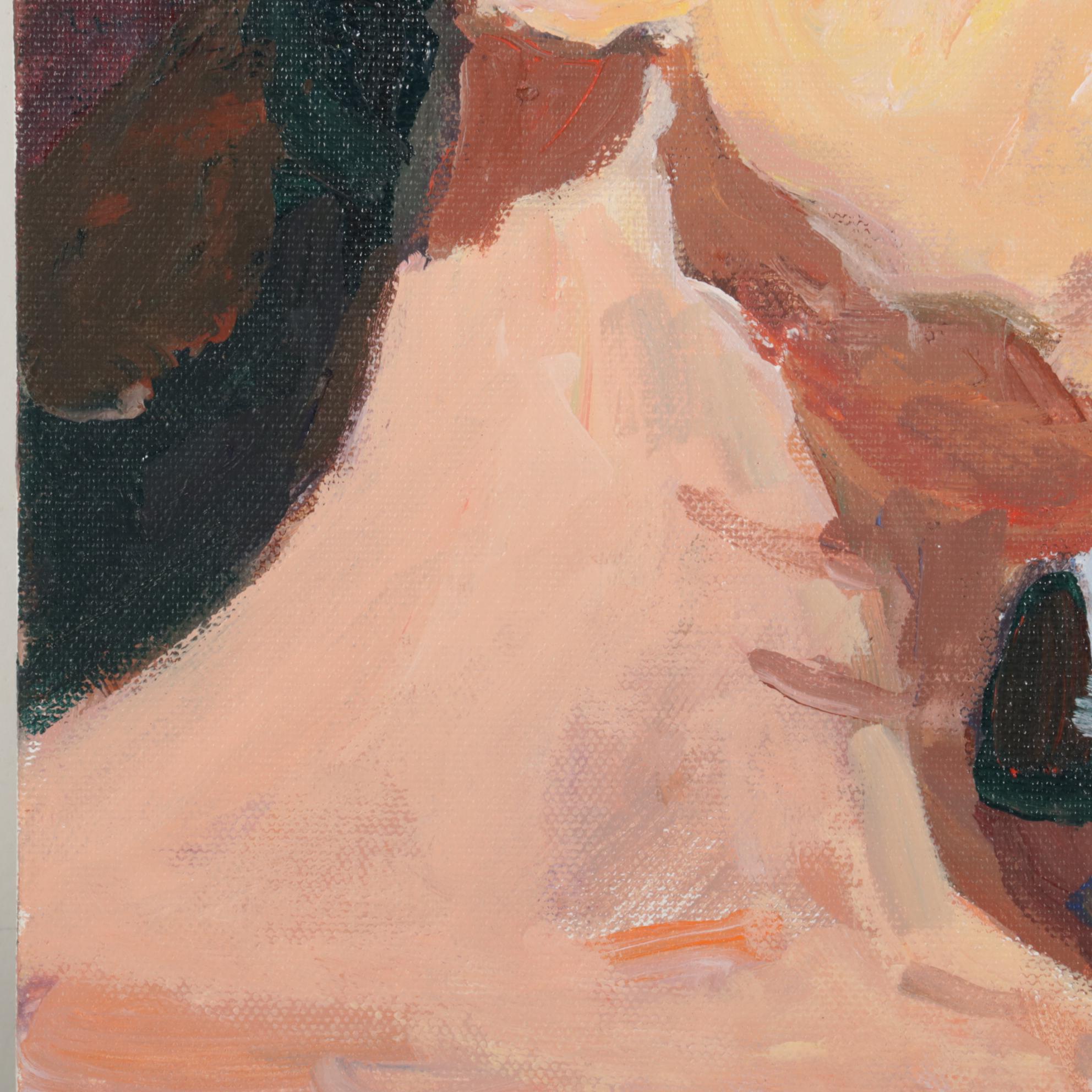 Stephen Hankin Portrait Acrylic Painting "Sonya," Circa 2017