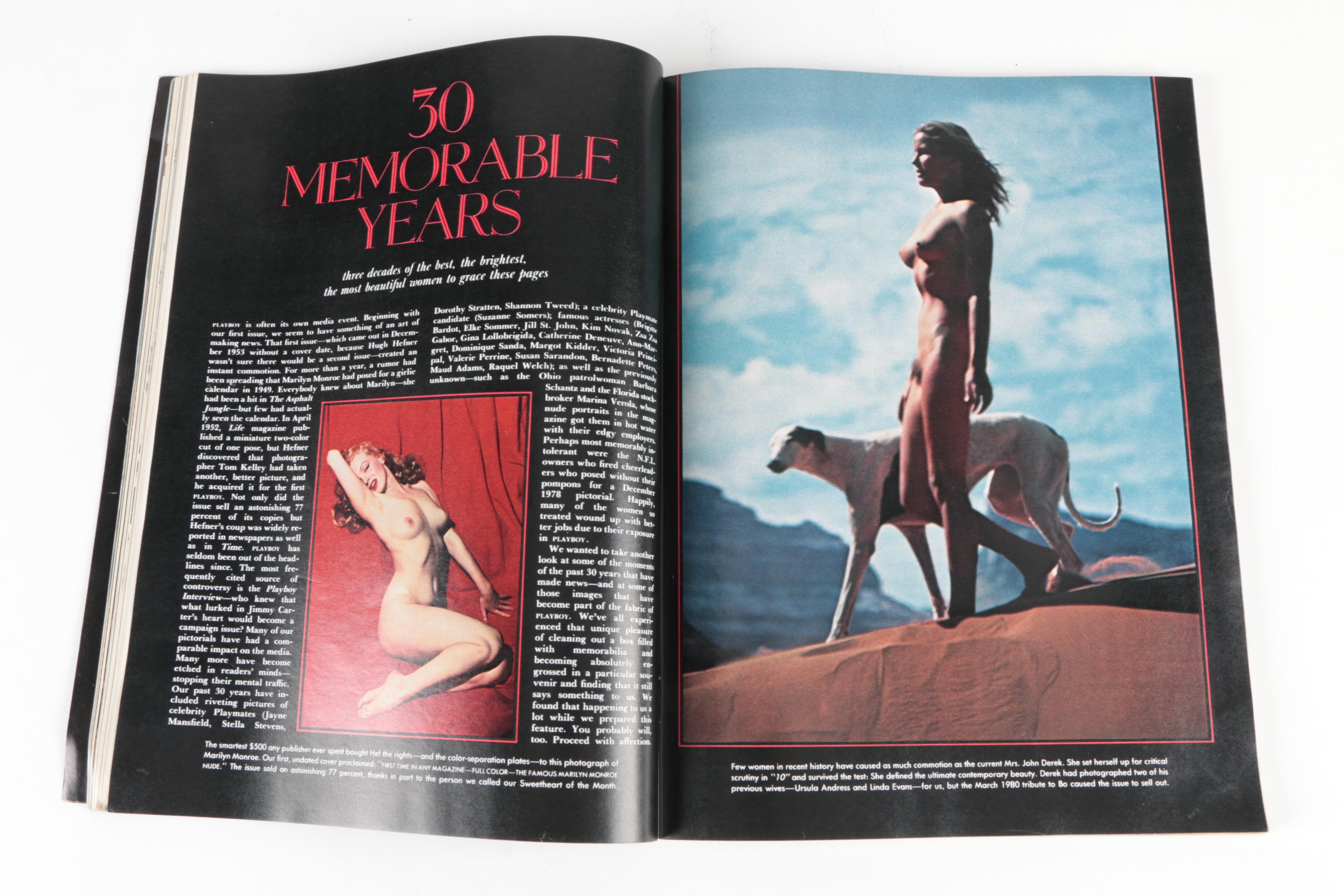 "Playboy" Magazines Featuring Suzanne Somers, Christie Brinkley and Others, 1984