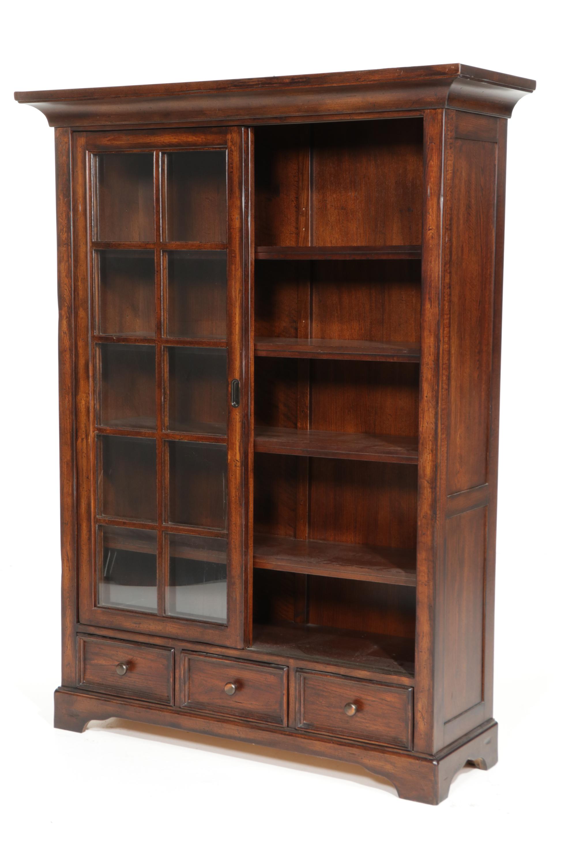 Lane Furniture for Eddie Bauer Home Sliding Door Display Cabinet