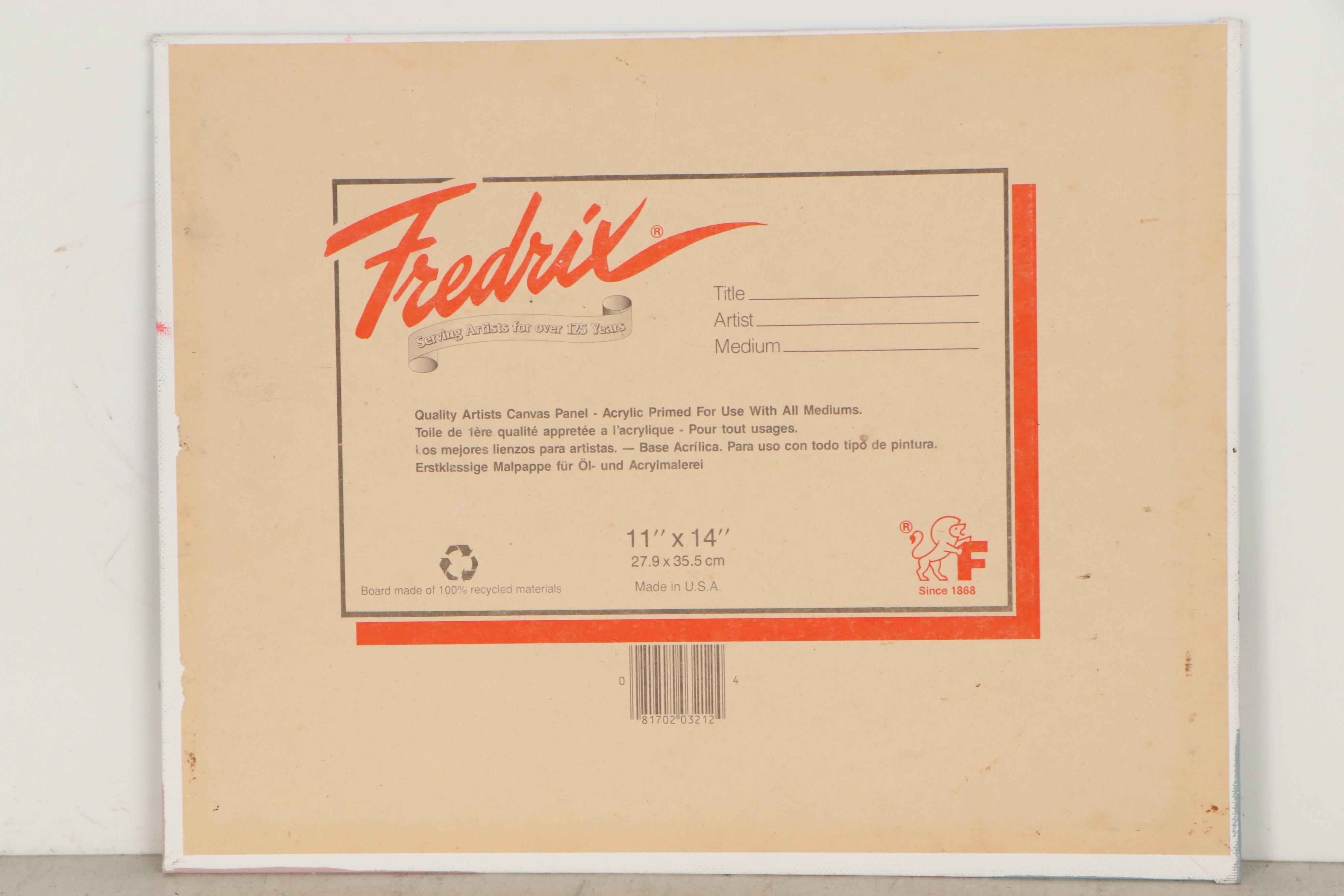 Nicki Deux Cityscape Oil Painting of Findlay Market, 21st Century